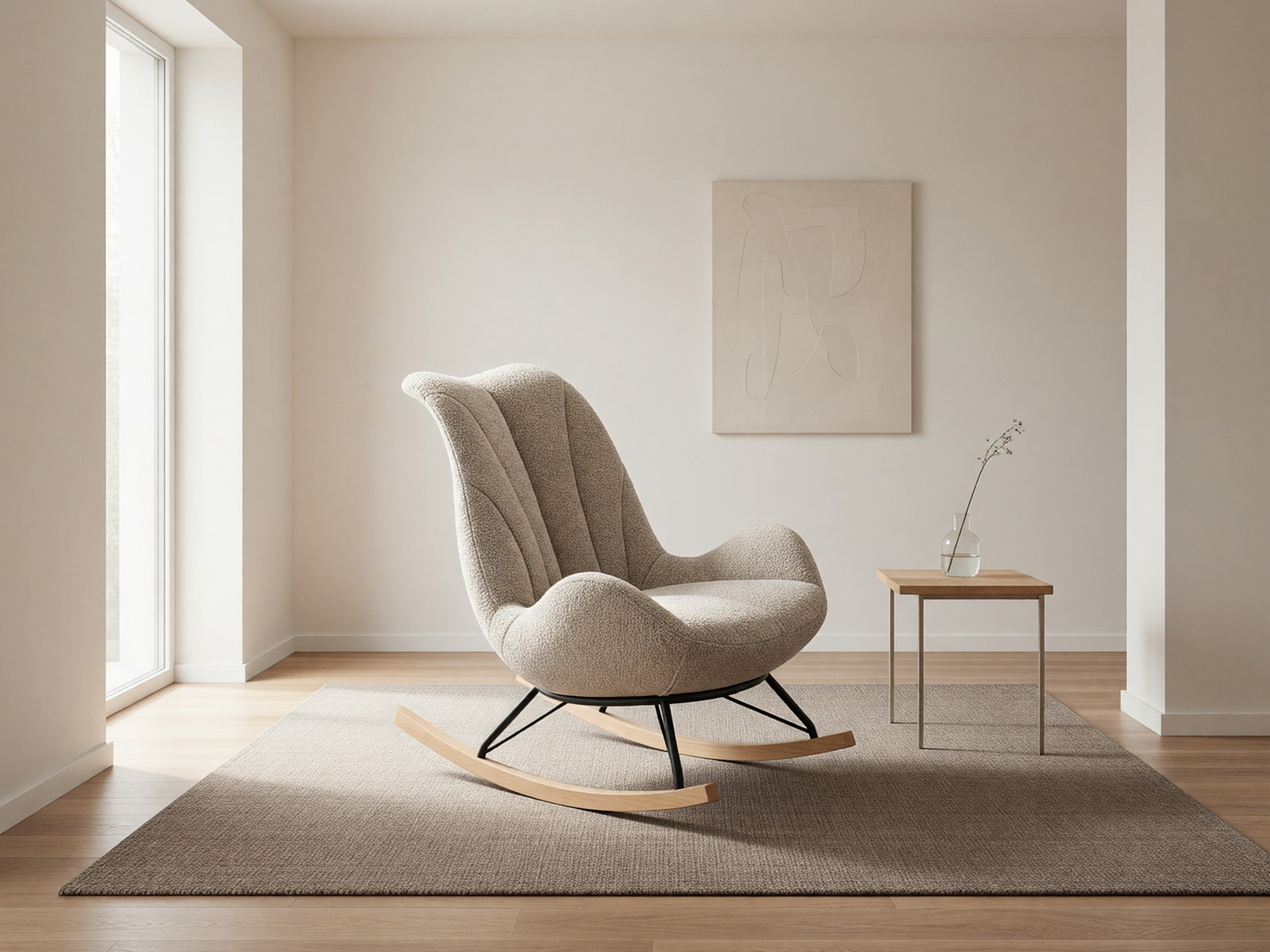 Sedia a dondolo Houston 2099 (Beige)