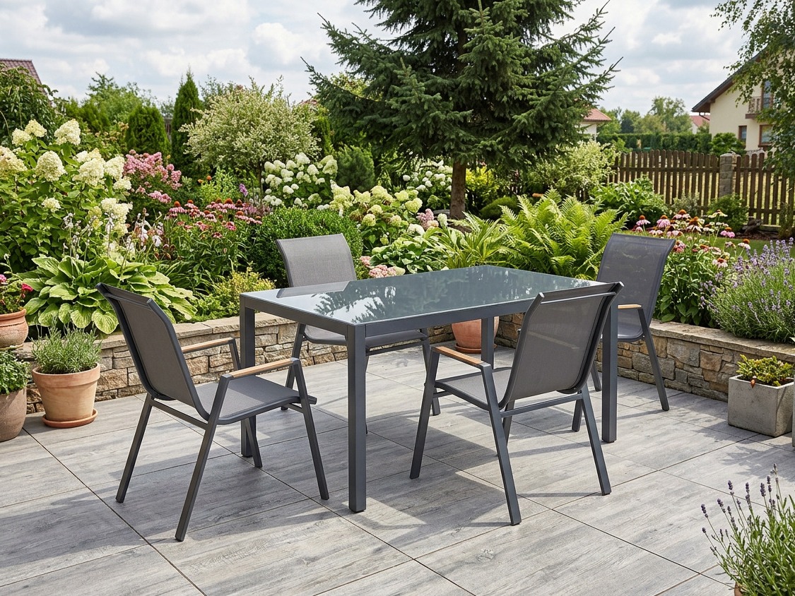 Sedia per esterni Houston 2140 (Grigio + Antracite)