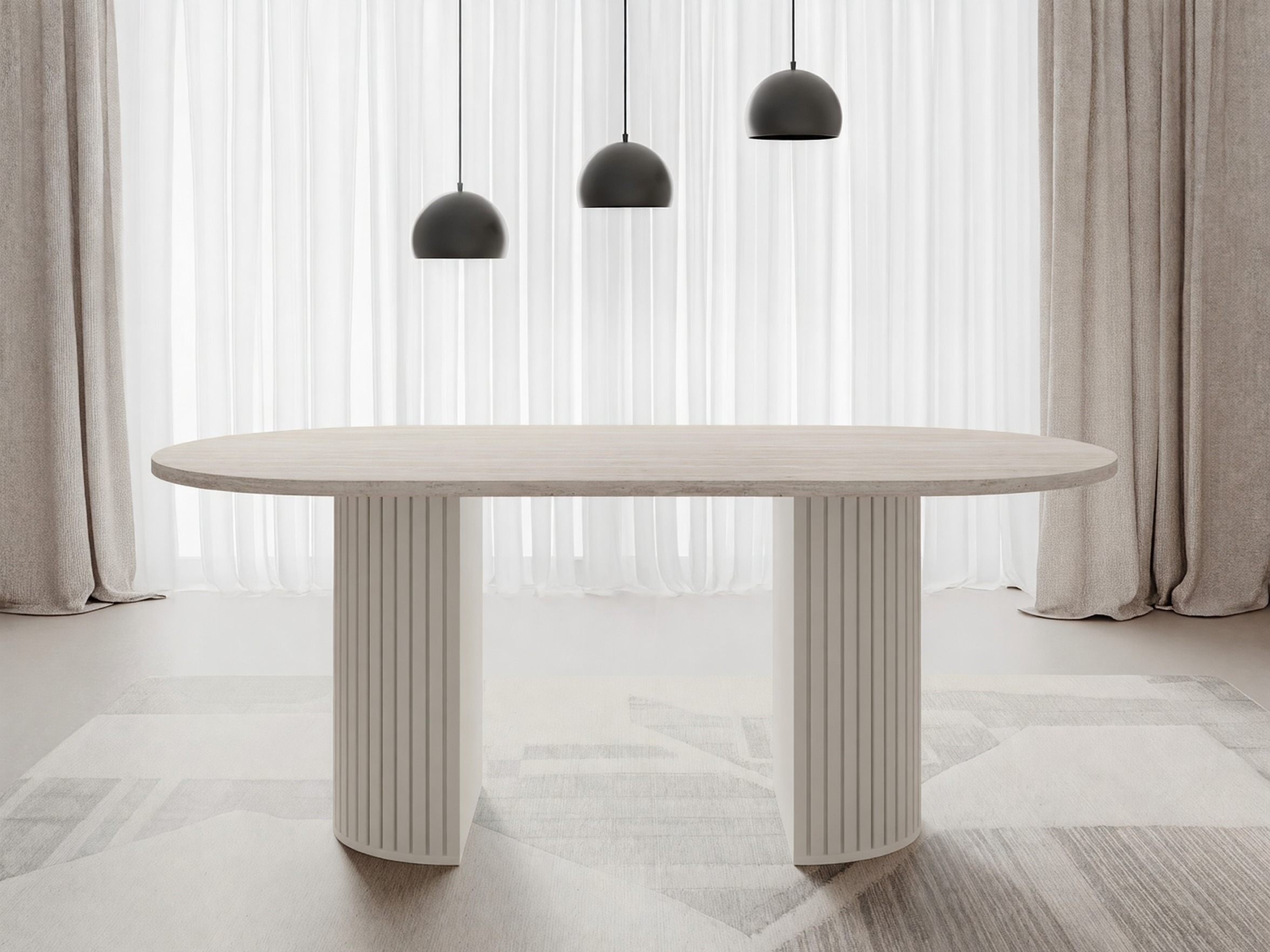 Tavolo Comfivo Ulma (Travertino chiaro + Beige)