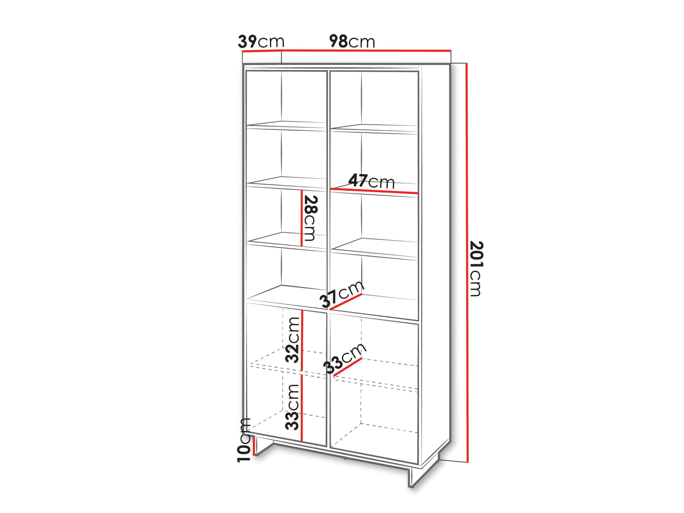 Scaffale Pirum II (Noce)