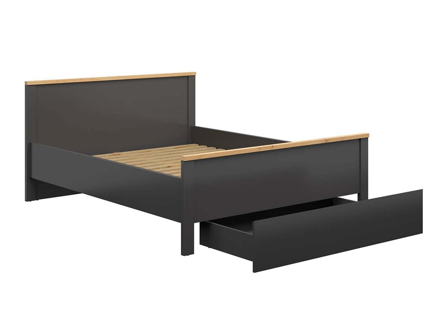 Letto Sordoro 109 (Grafite + Rovere Artisan)