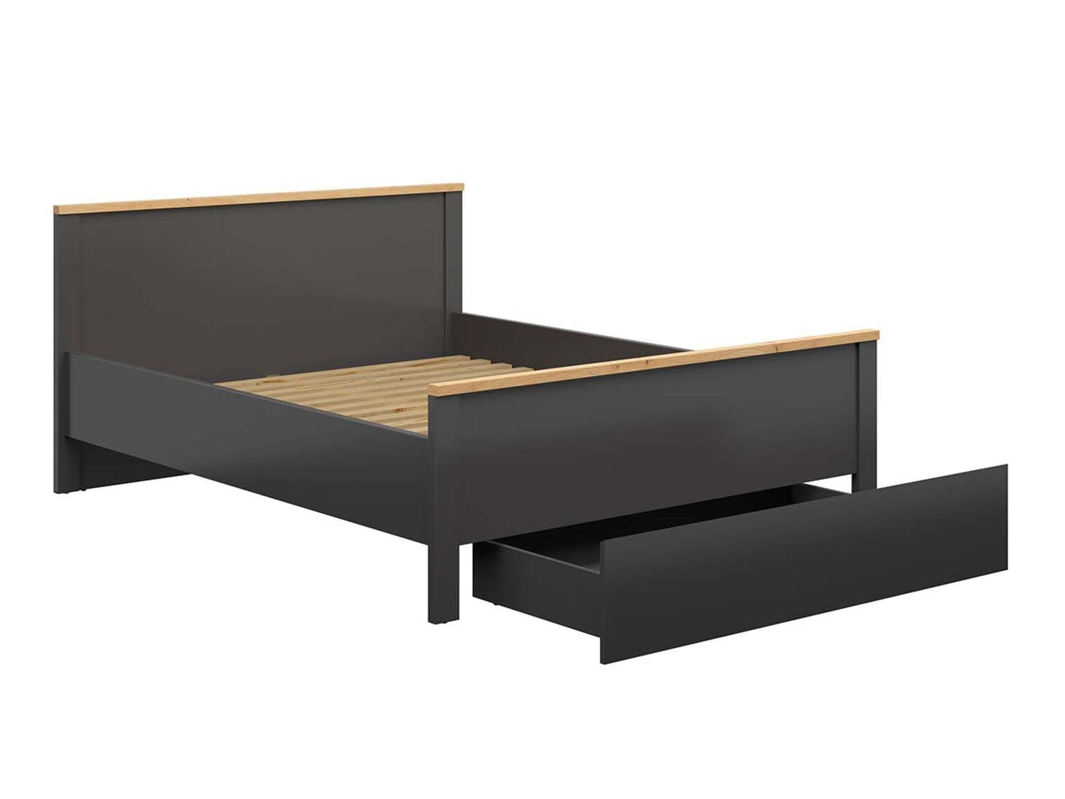 Letto Sordoro 110 (Grafite + Rovere Artisan)