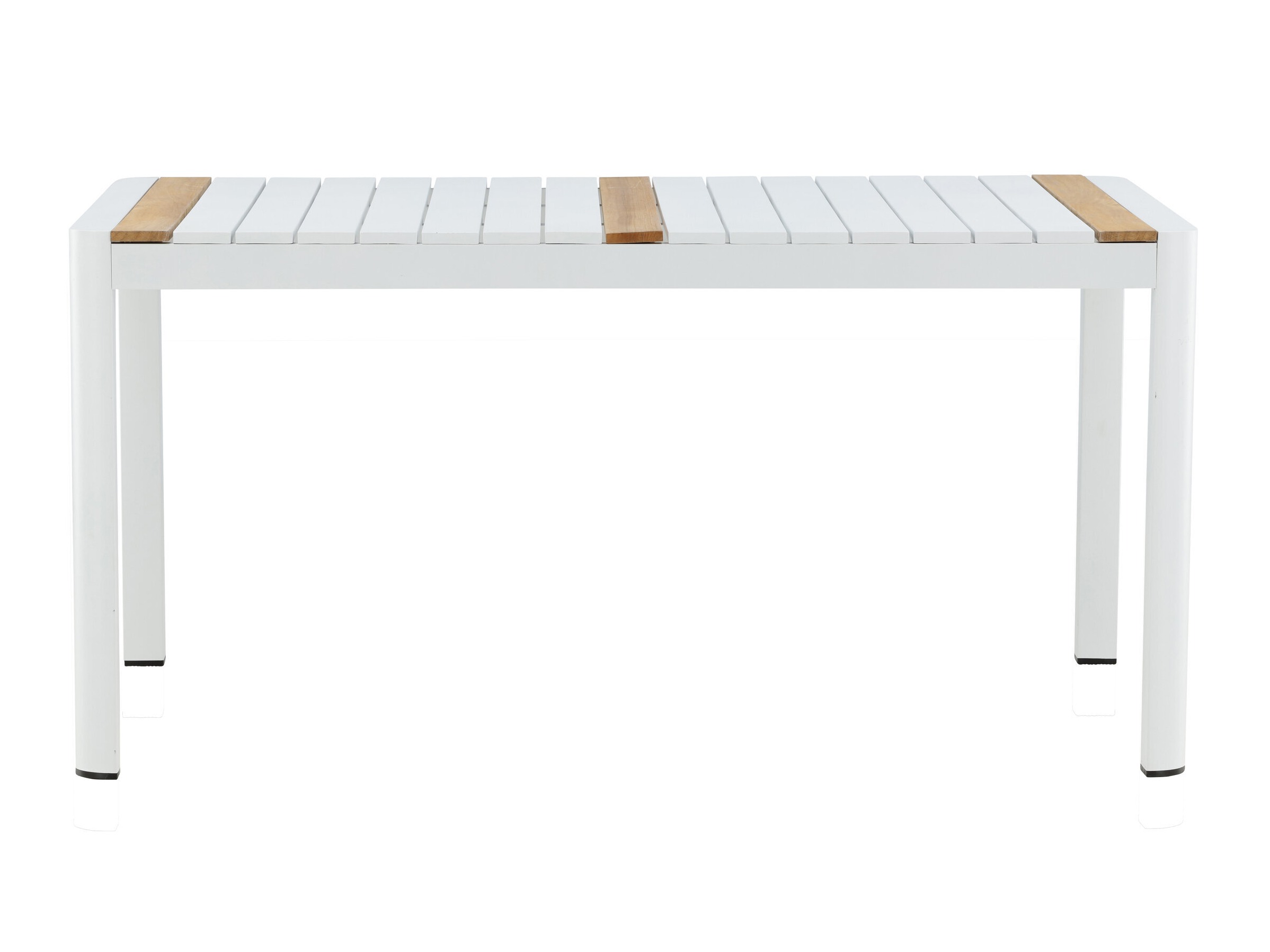 Tavolo e sedie set Dallas 5318 (Bianco + Teak)