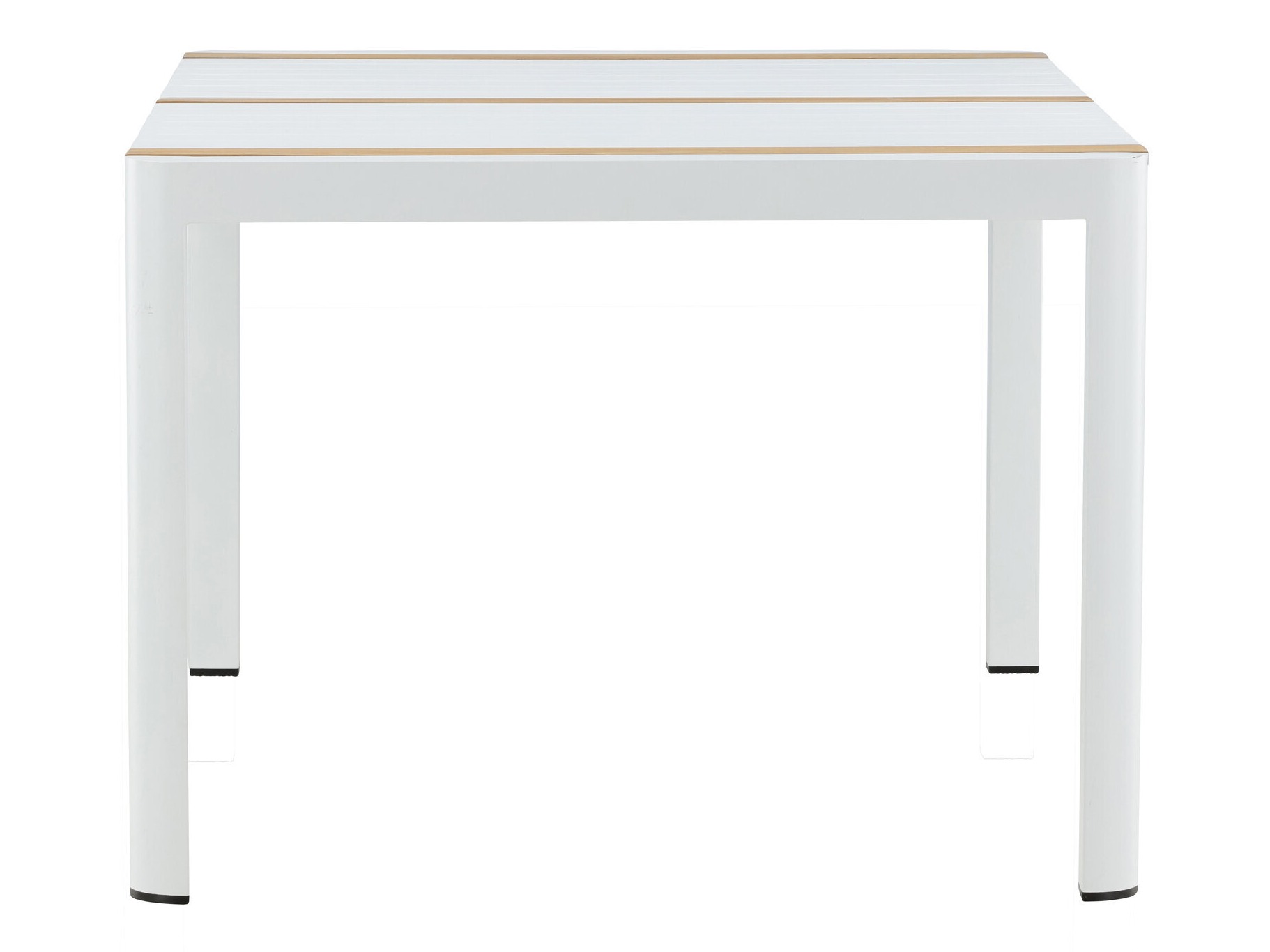 Tavolo e sedie set Dallas 5318 (Bianco + Teak)