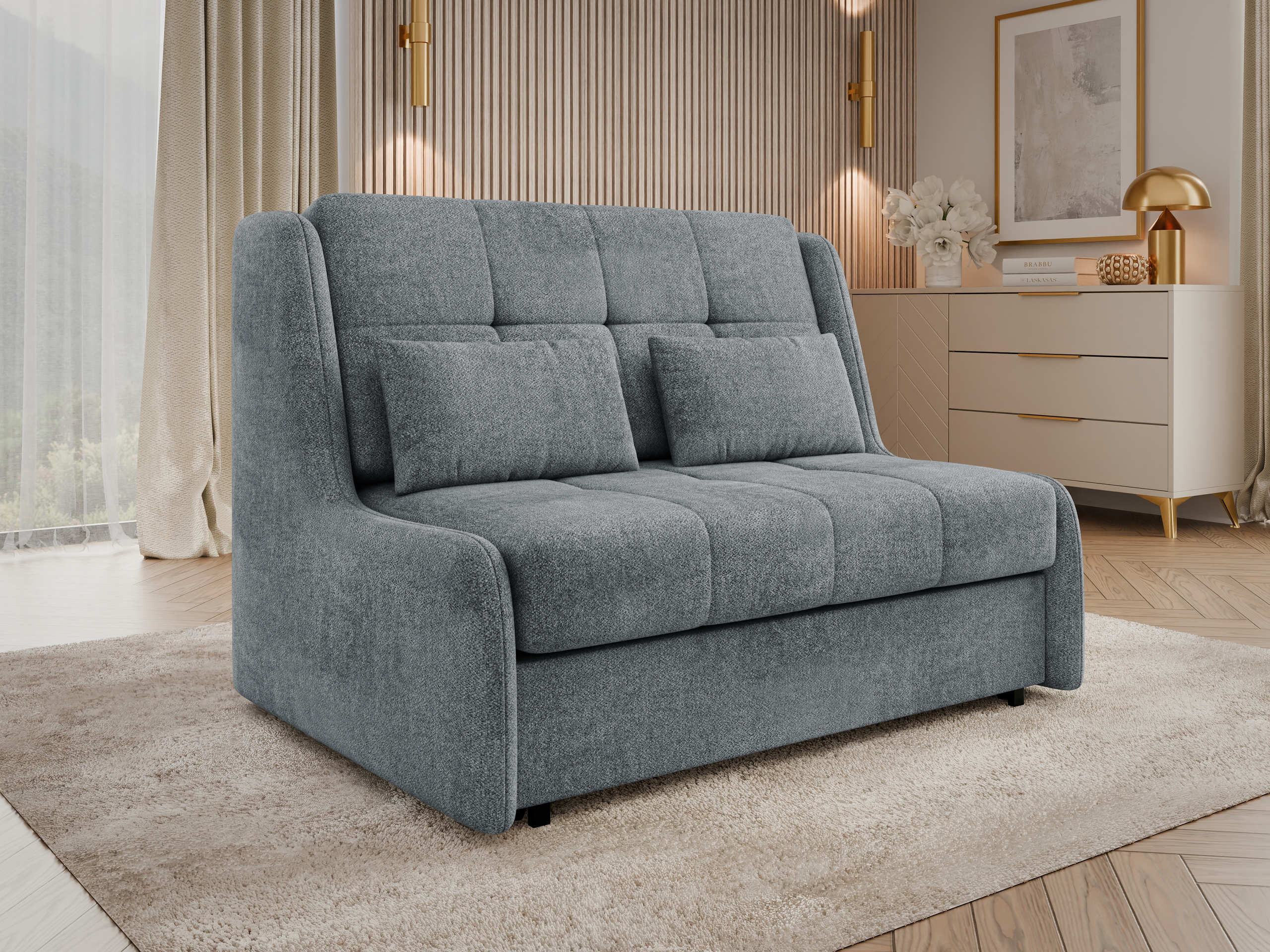 Divano letto Columbus 255 (Sereno 695)