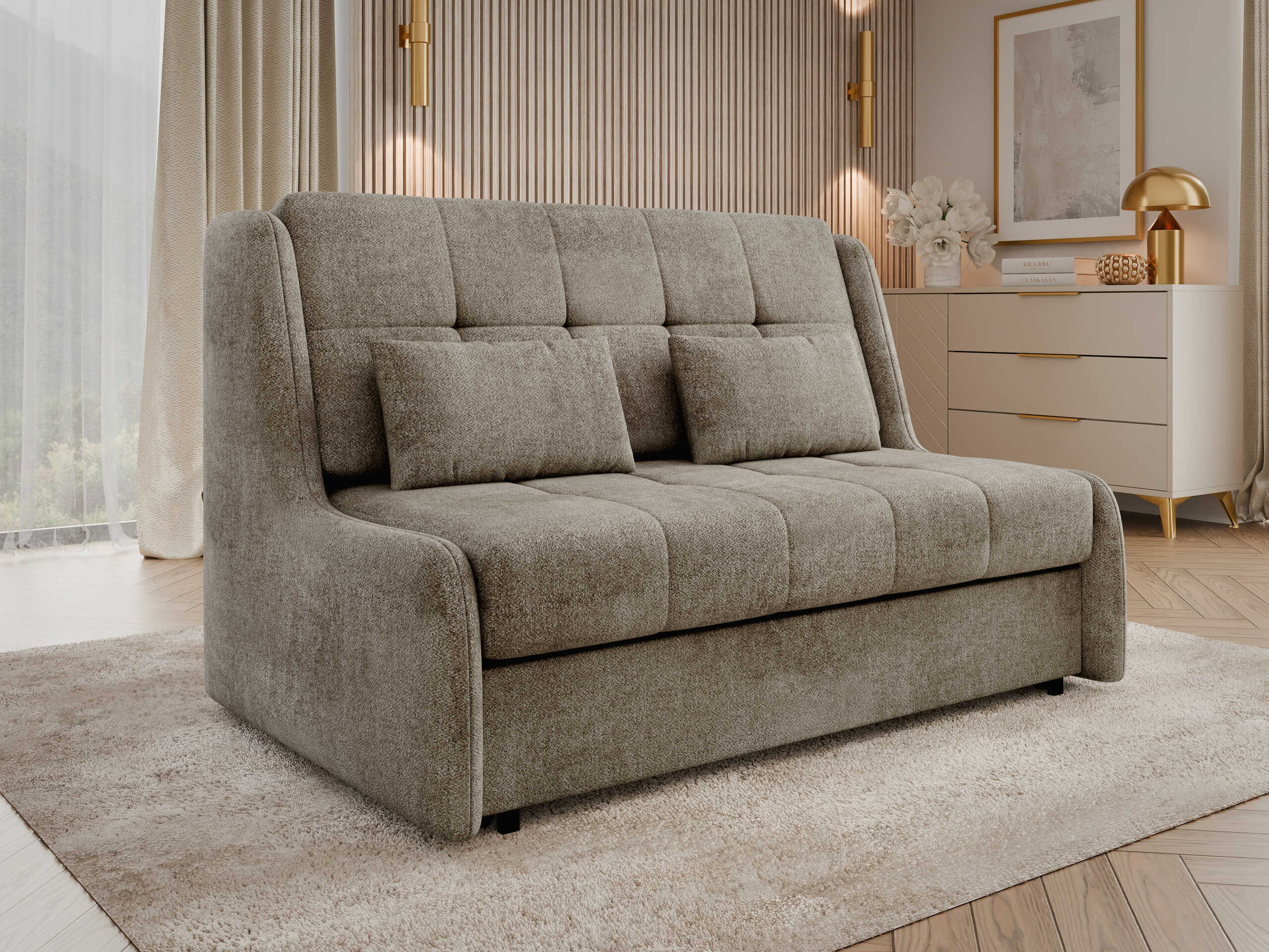 Divano letto Columbus 256 (Sereno 684)