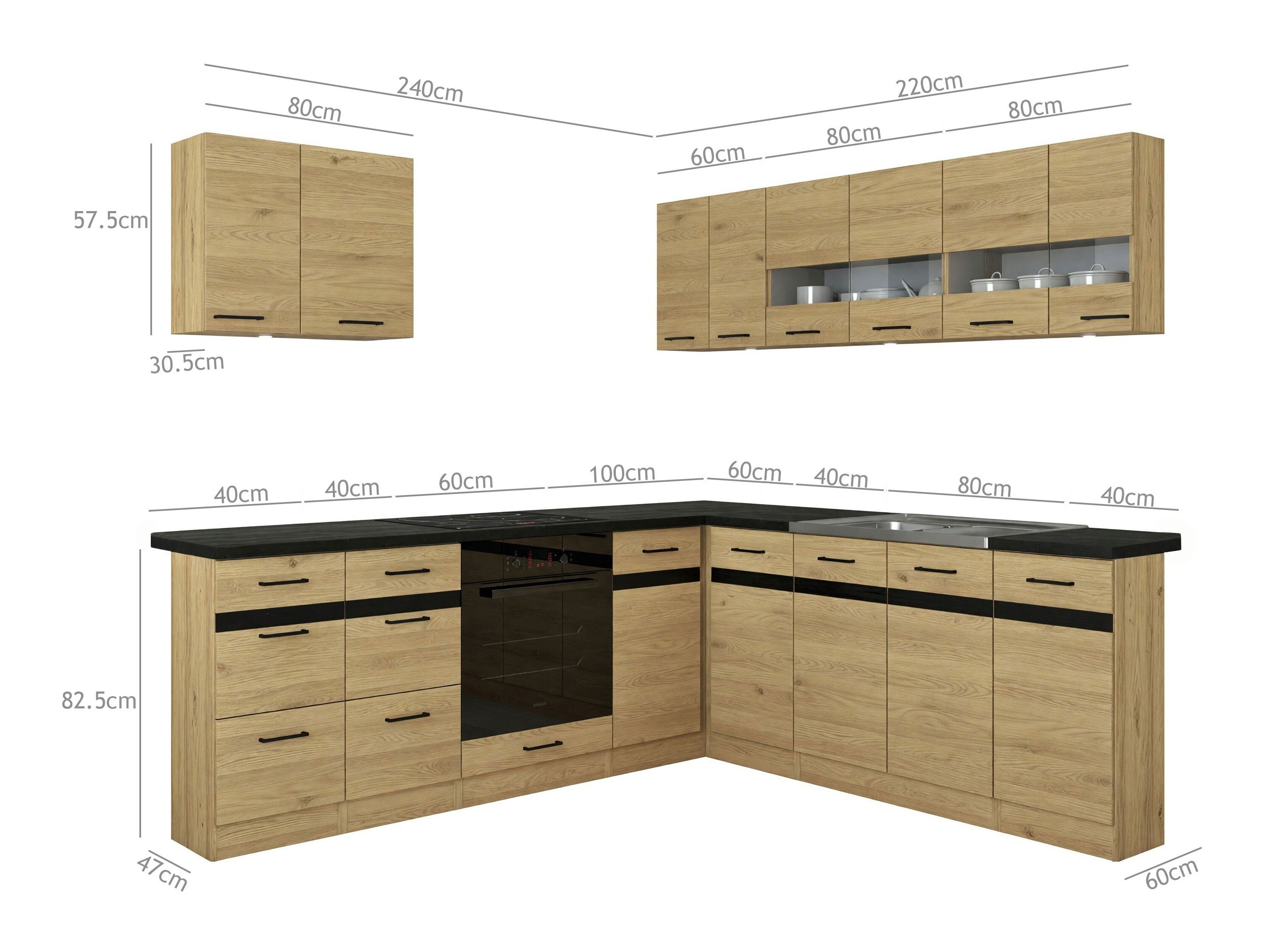 Set da cucina modulare Dela 119