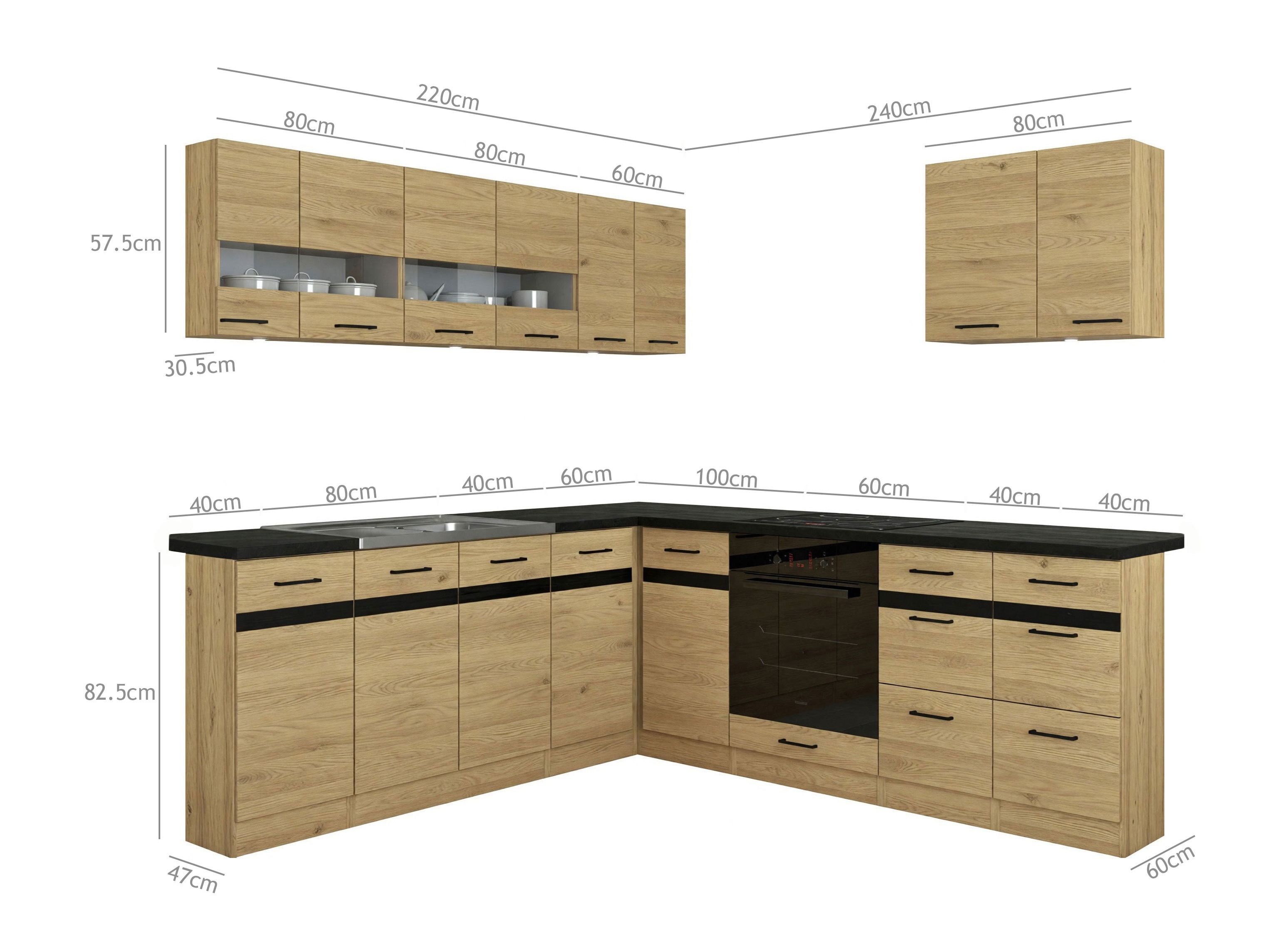 Set da cucina modulare Berna 123