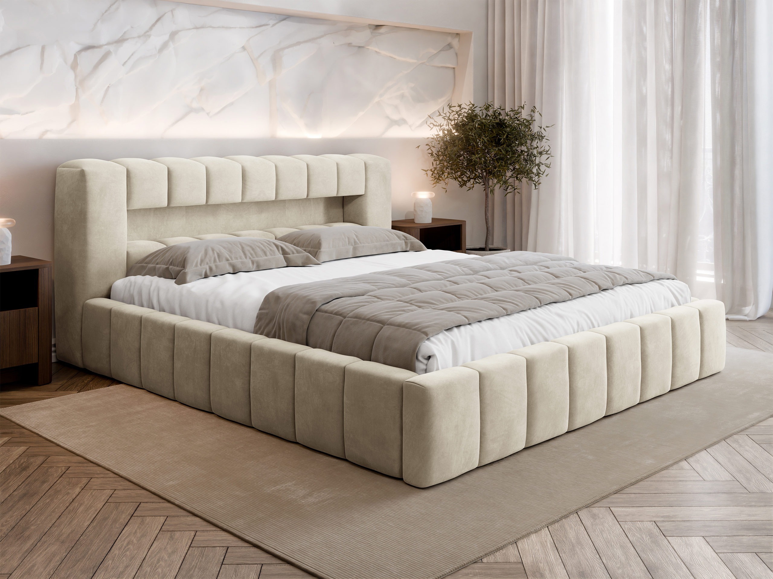 Letto Skokie 100 (Velluto 02)