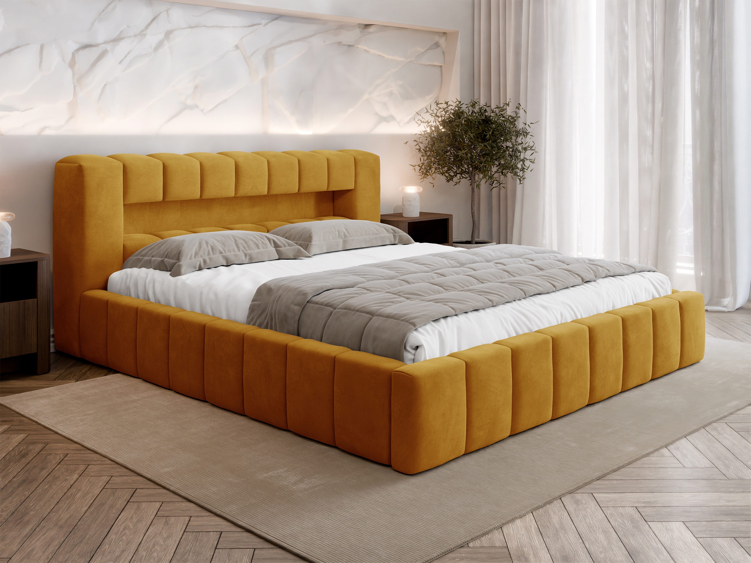 Letto Skokie 100 (Velluto 08)