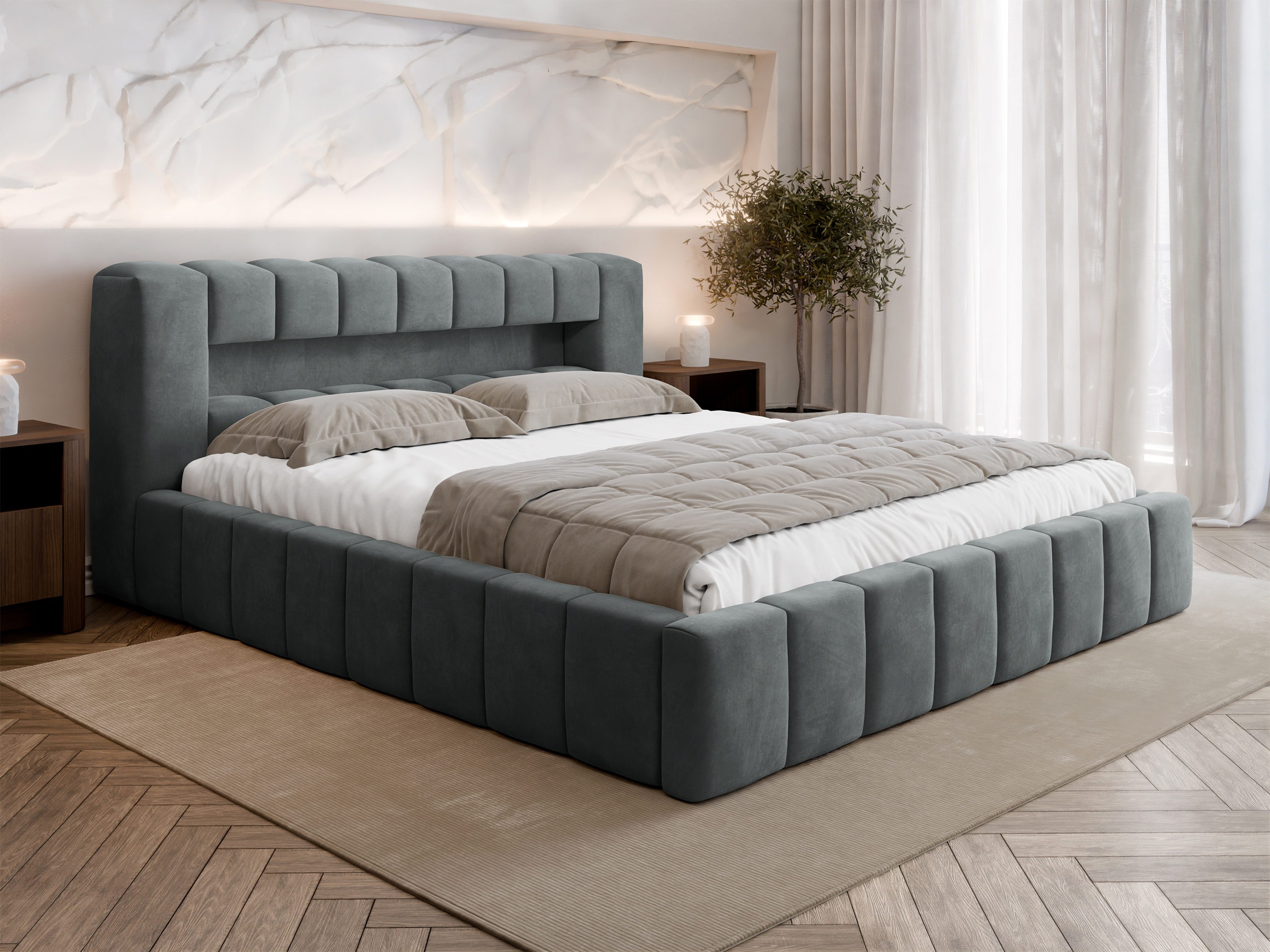 Letto Skokie 100 (Velluto 18)