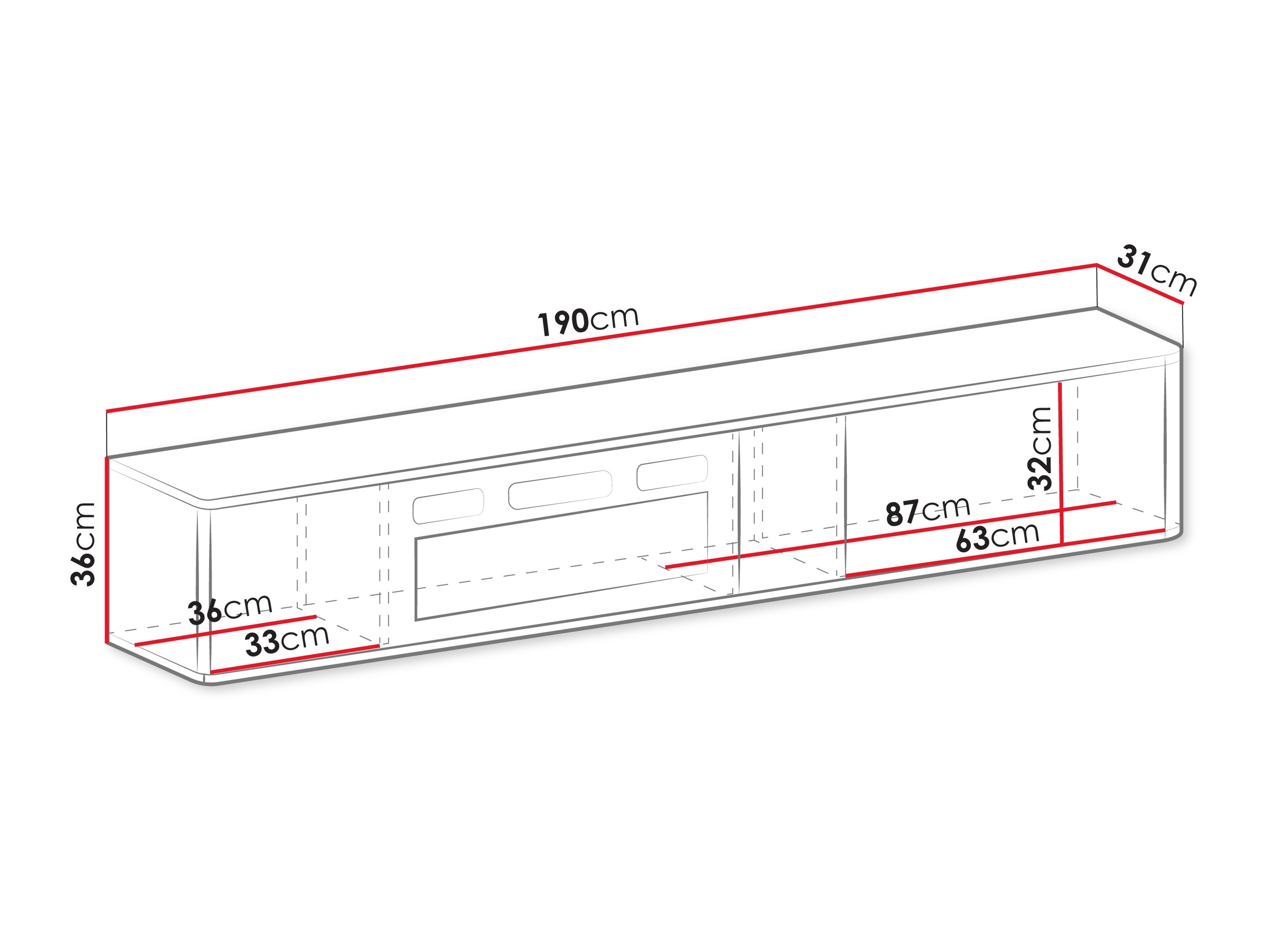 Mobile porta TV Oratio IV (Noce)