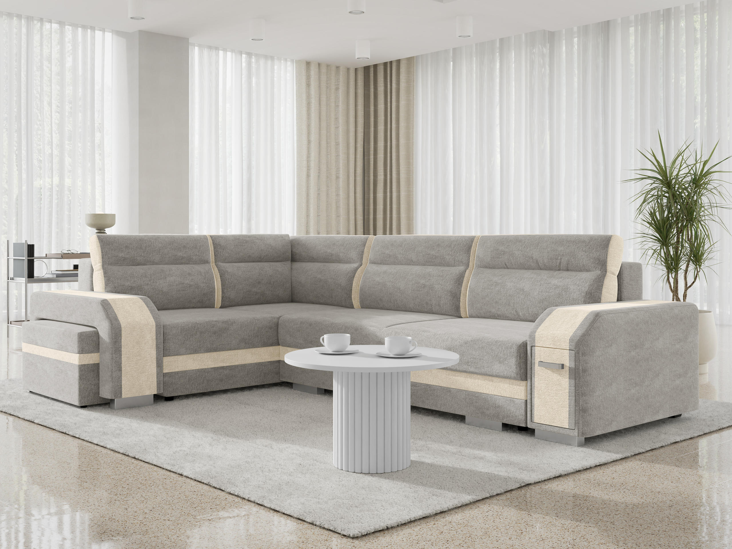 Divano angolare Kingsport 117 (Nazar 225.03 + Nazar 225.01)