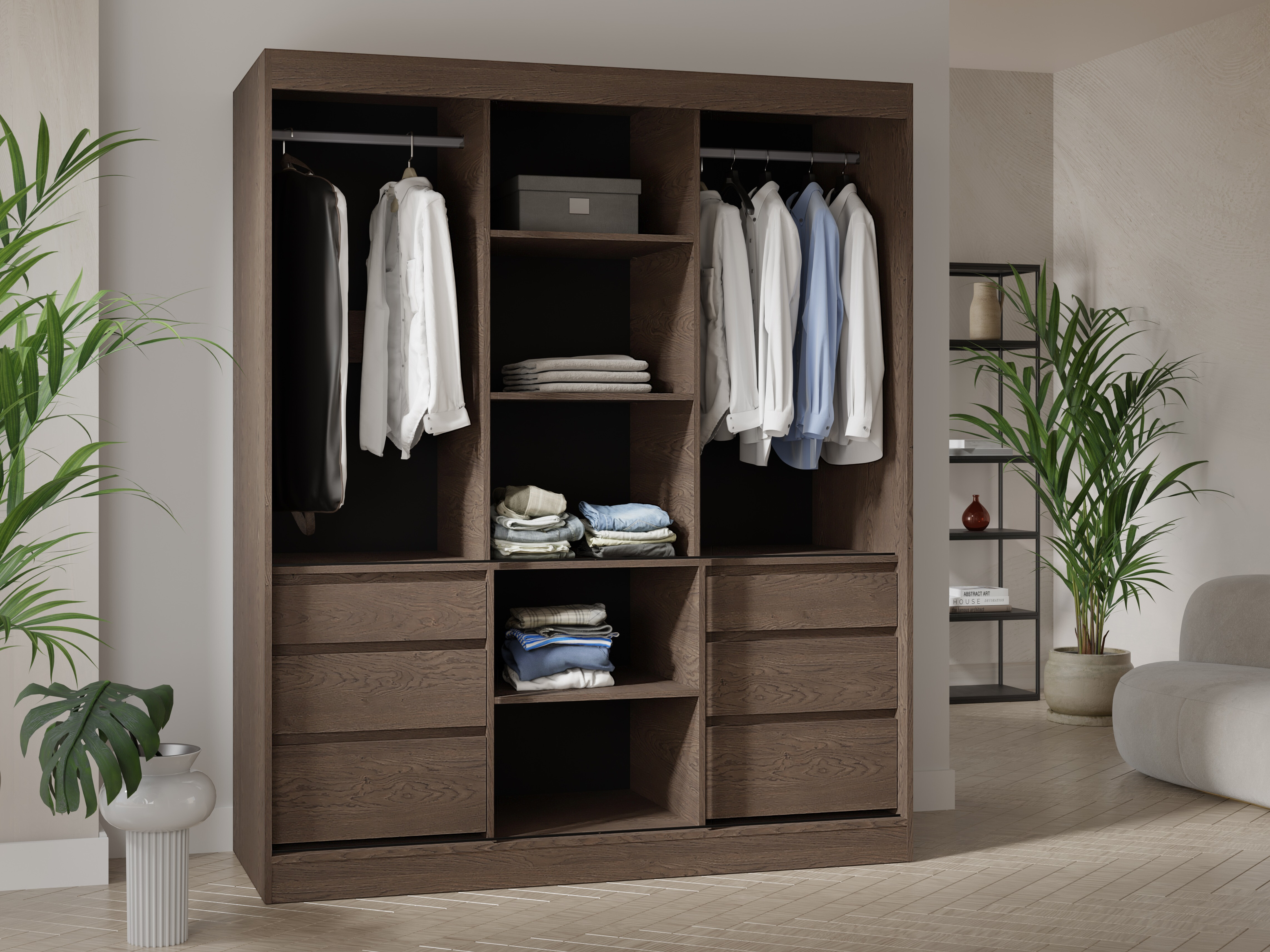 Armadio Toledo 120 (Rovere moro)