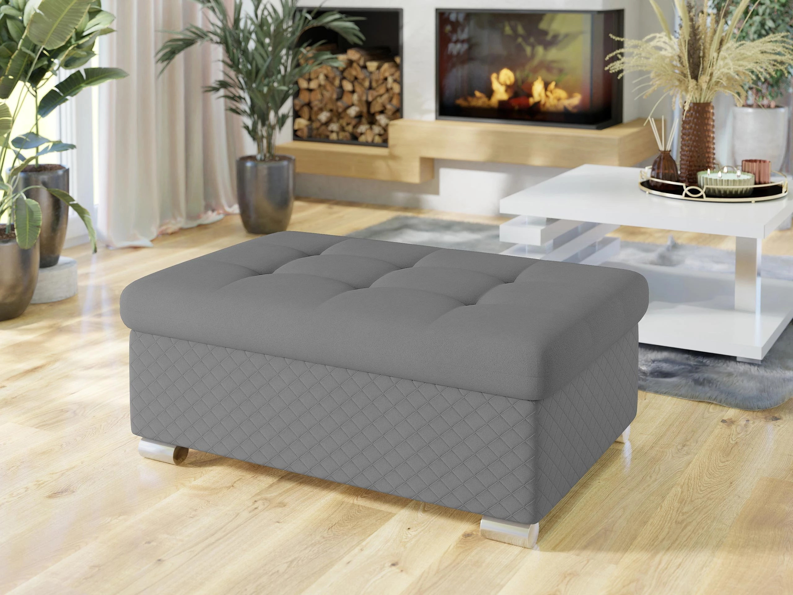 Panca imbottita Comfivo Gemma I (Uttario Velvet 2972-U03 + Uttario Velvet 2972)