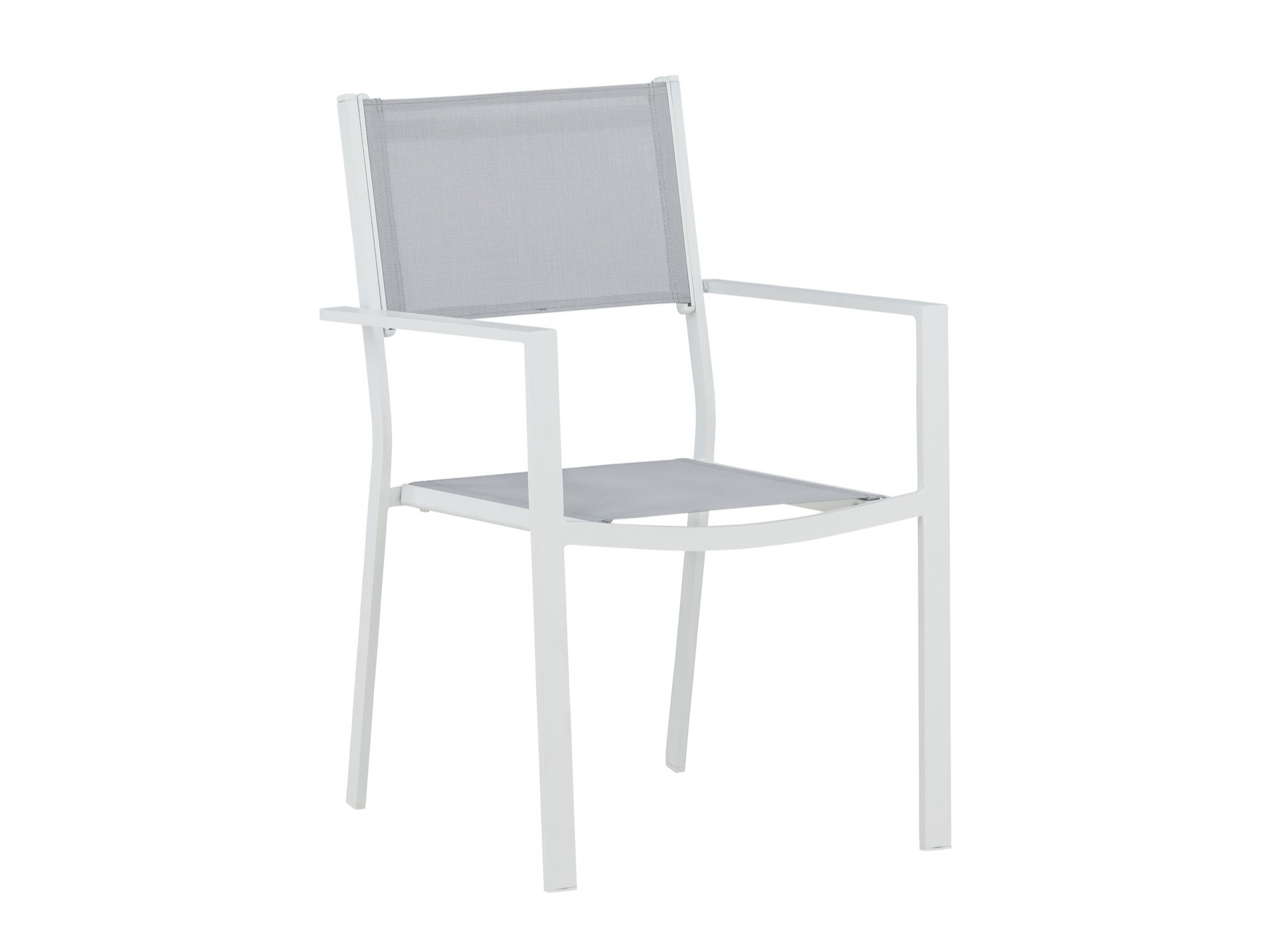 Sedia per esterni Dallas 746 (Bianco + Grigio)
