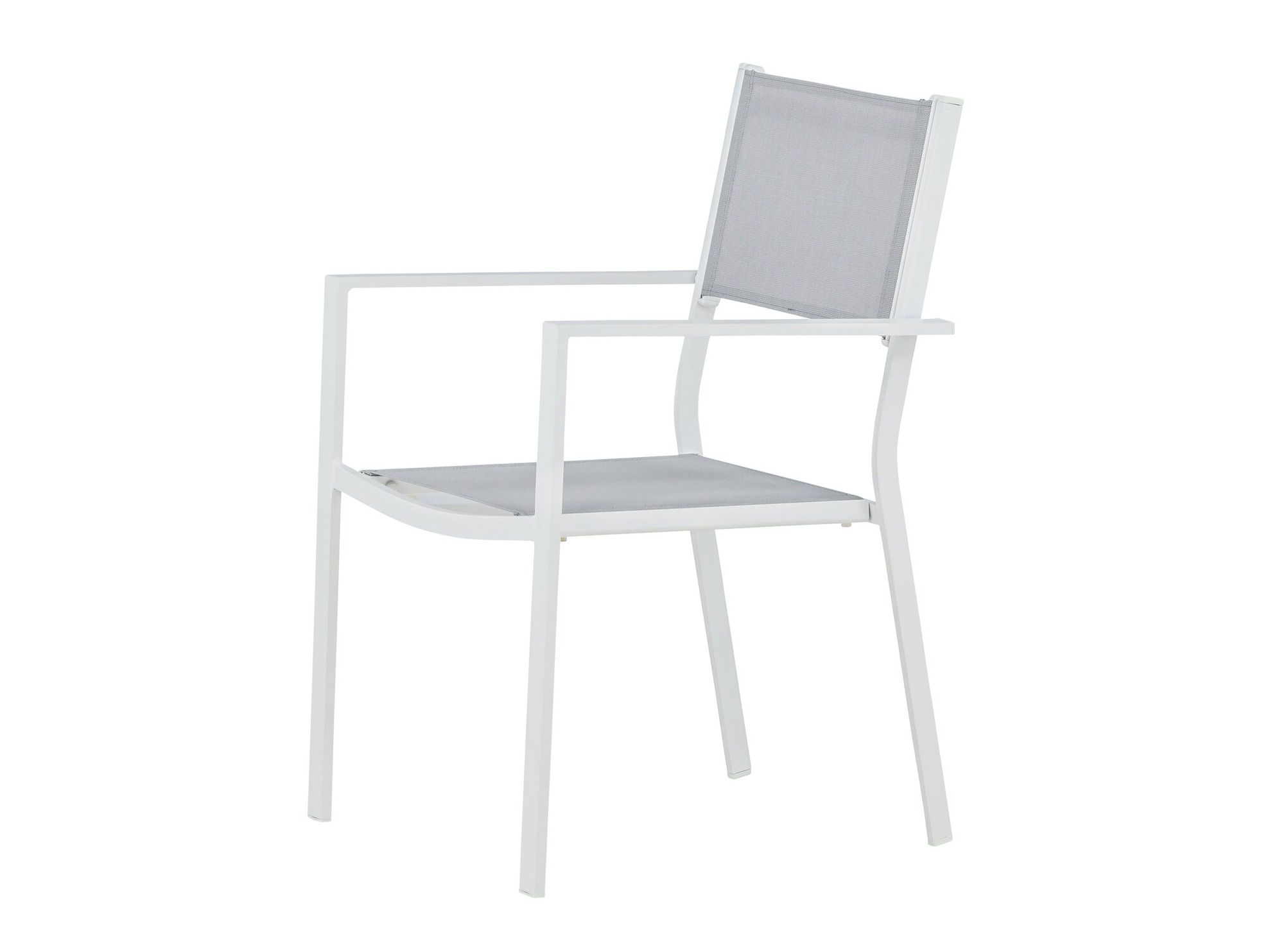 Sedia per esterni Dallas 746 (Bianco + Grigio)