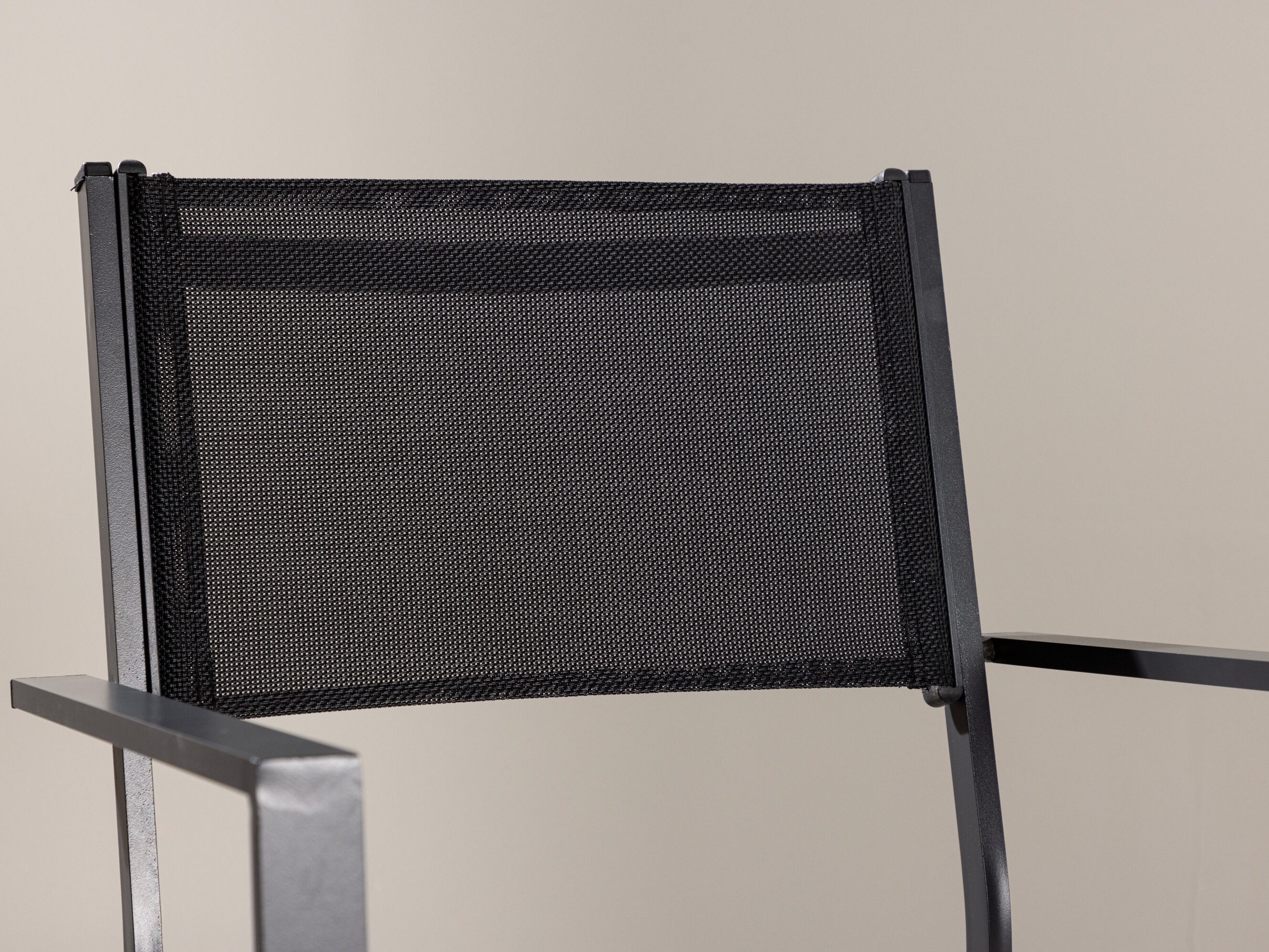 Sedia per esterni Dallas 746 (Nero + Grigio chiaro)