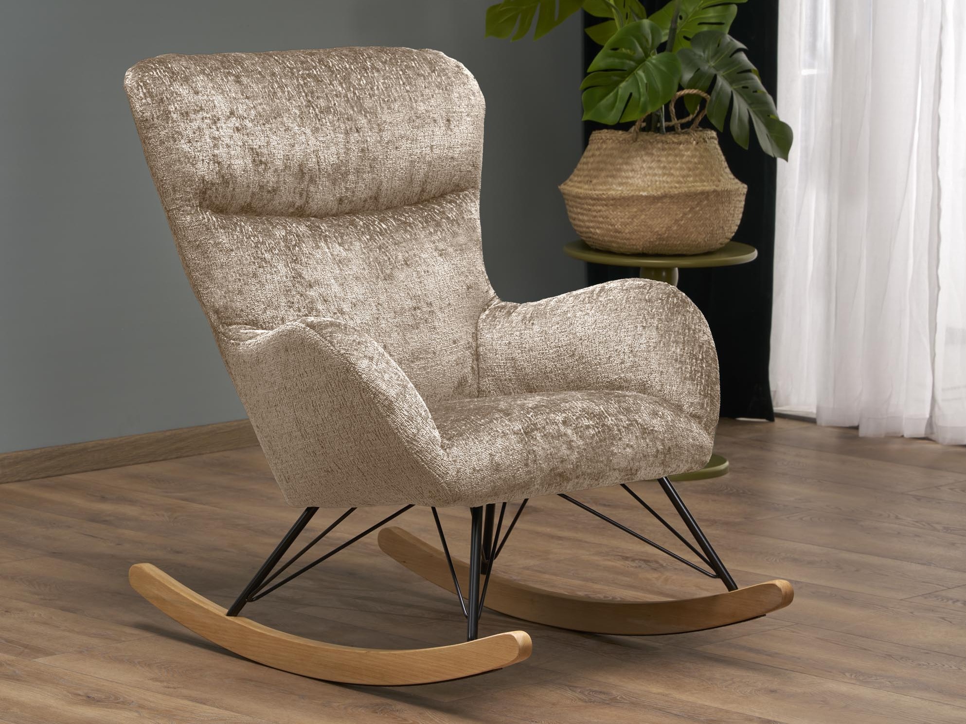 Sedia a dondolo Houston 1594 (Beige)