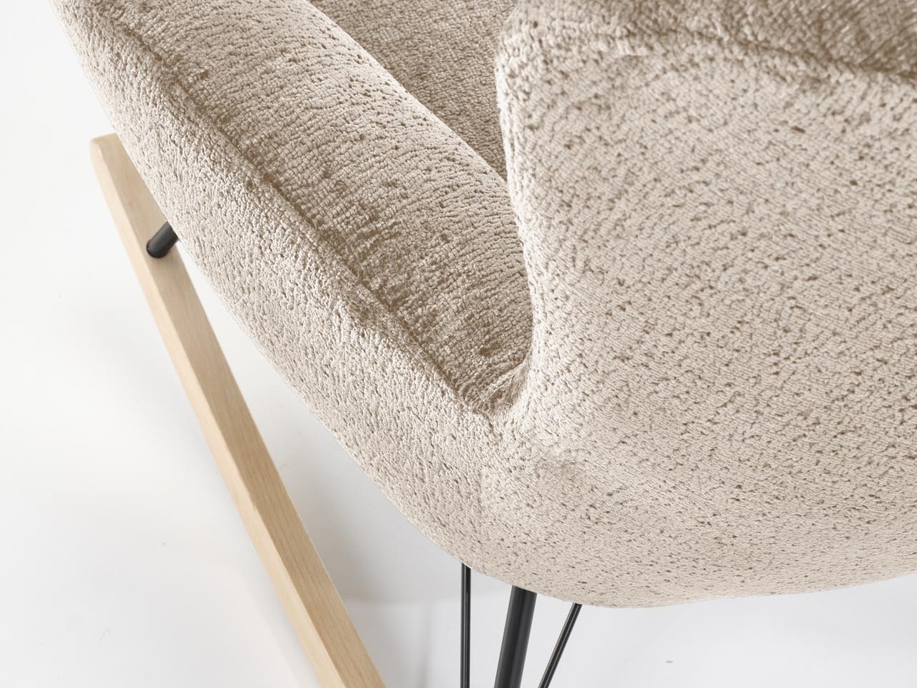 Sedia a dondolo Houston 1594 (Beige)