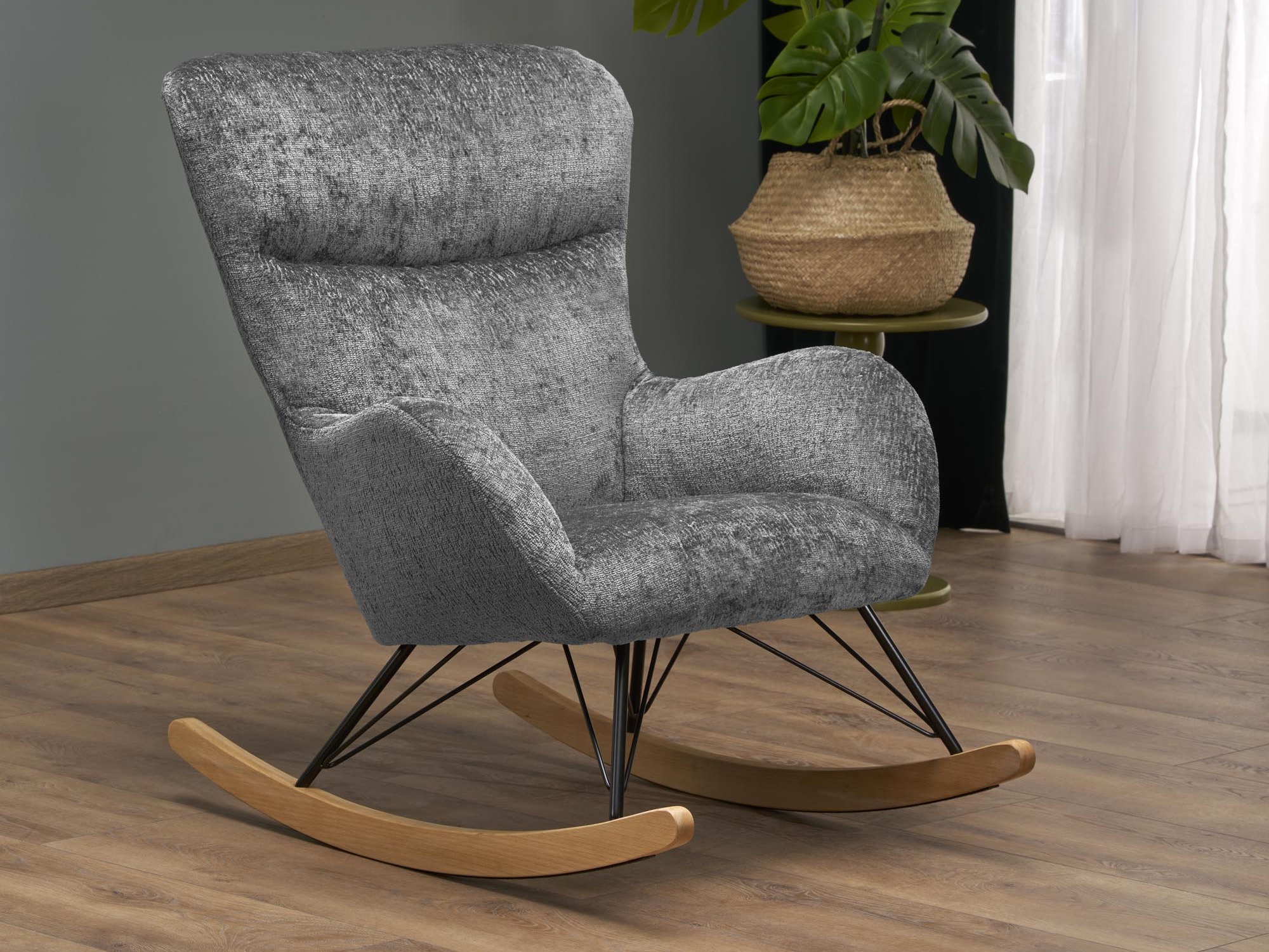 Sedia a dondolo Houston 1594 (Grigio)