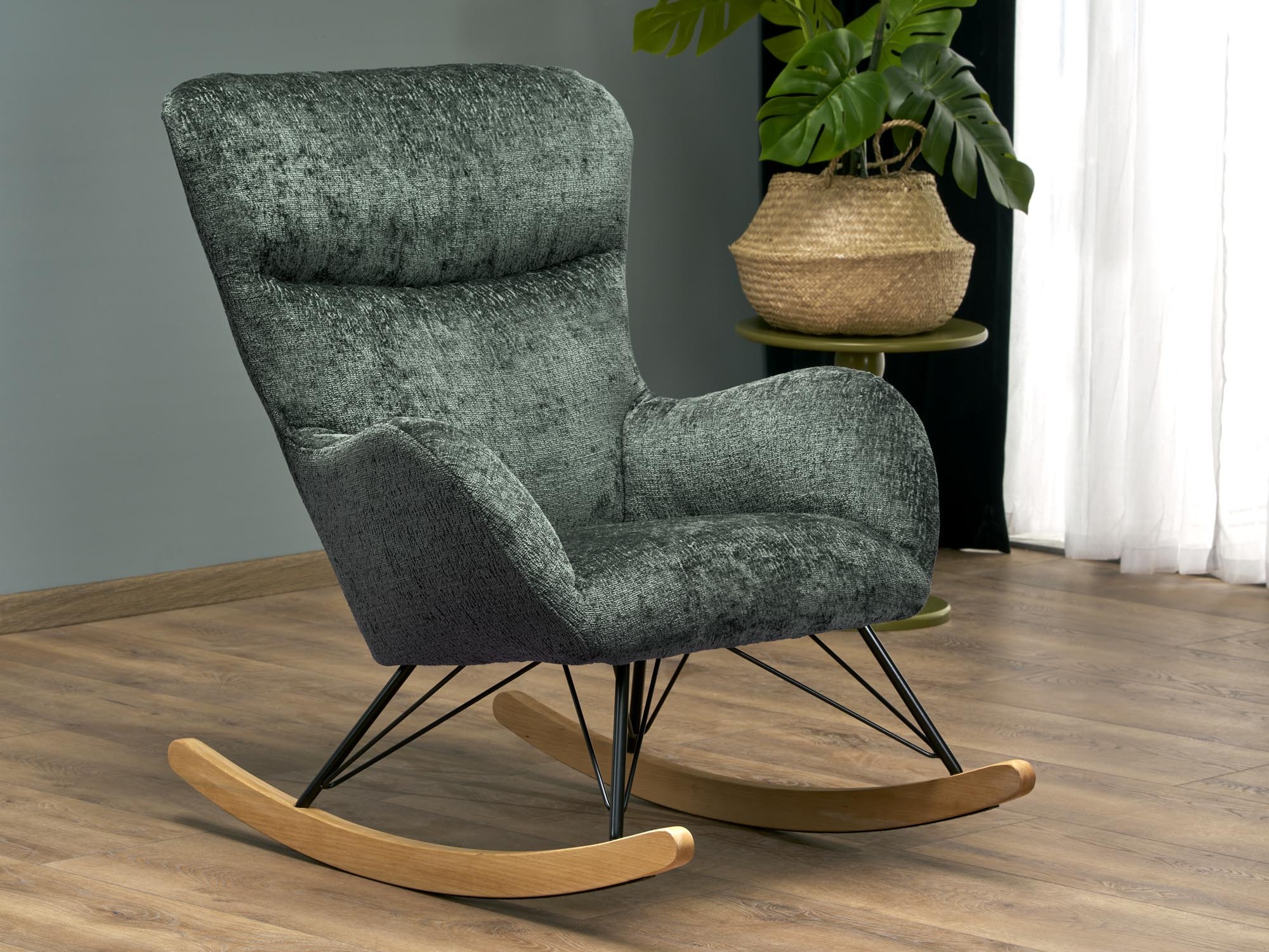 Sedia a dondolo Houston 1594 (Verde)