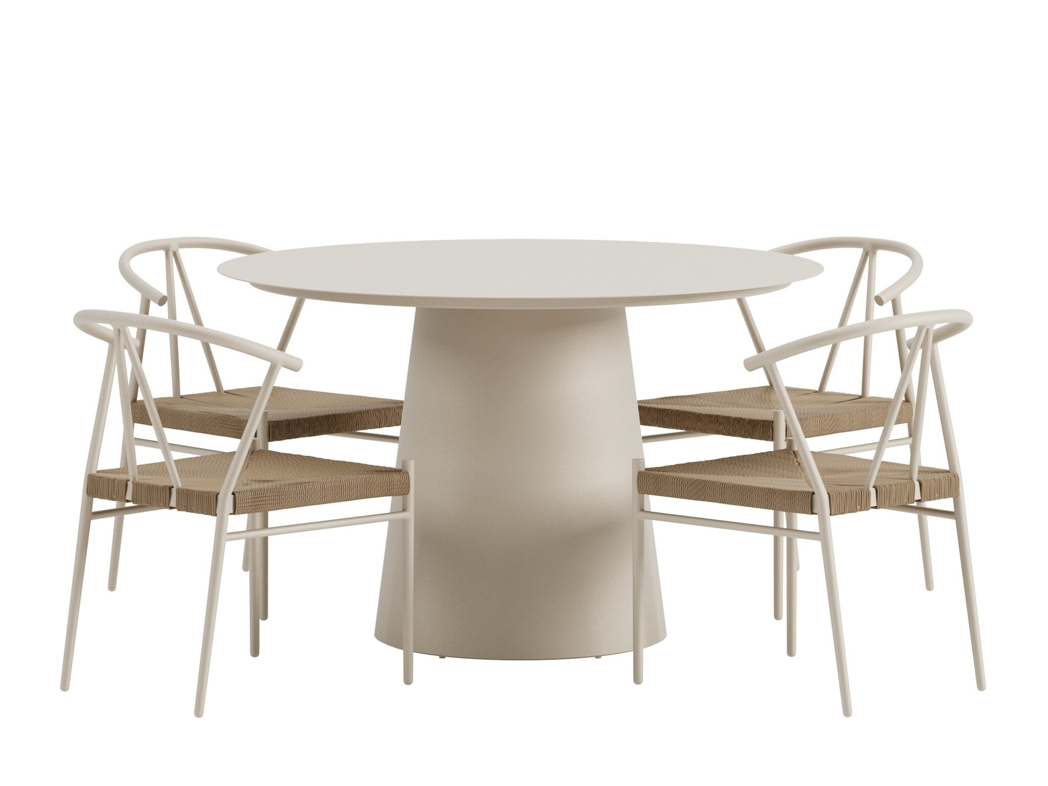 Tavolo e sedie set Dallas 5326 (Beige)