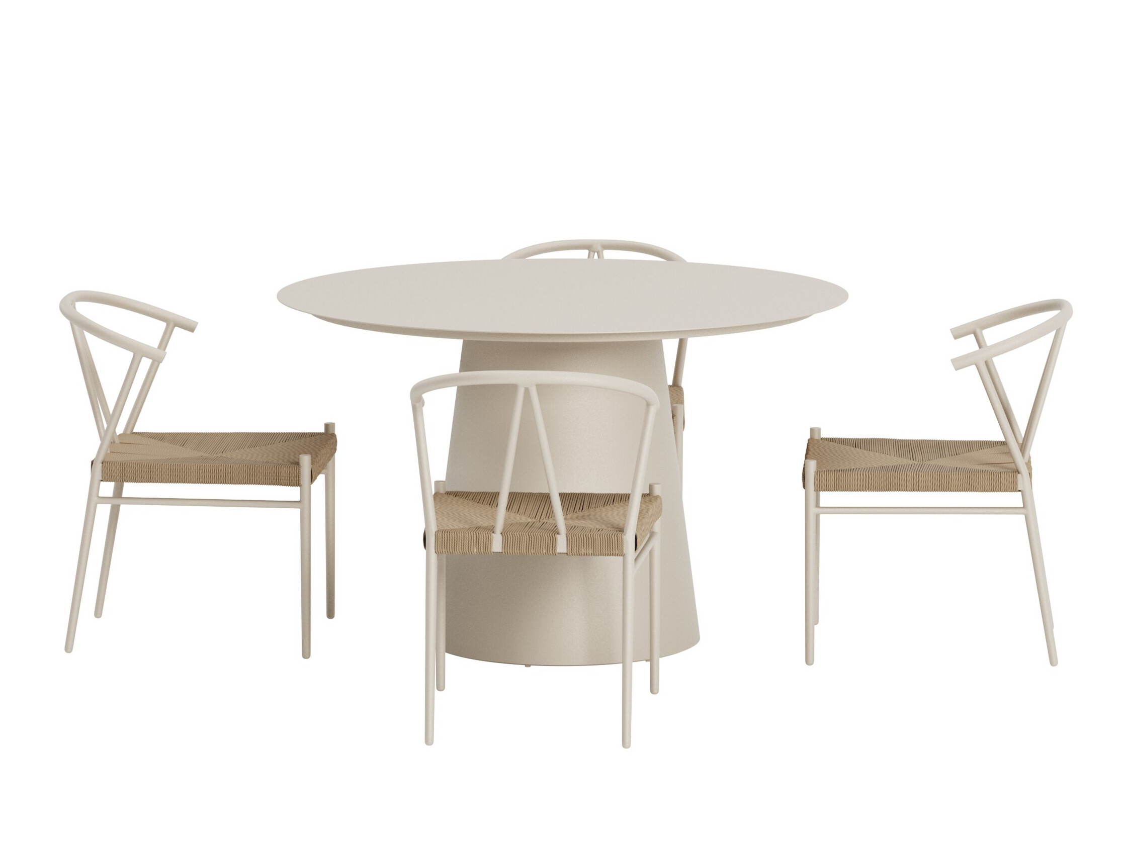 Tavolo e sedie set Dallas 5326 (Beige)