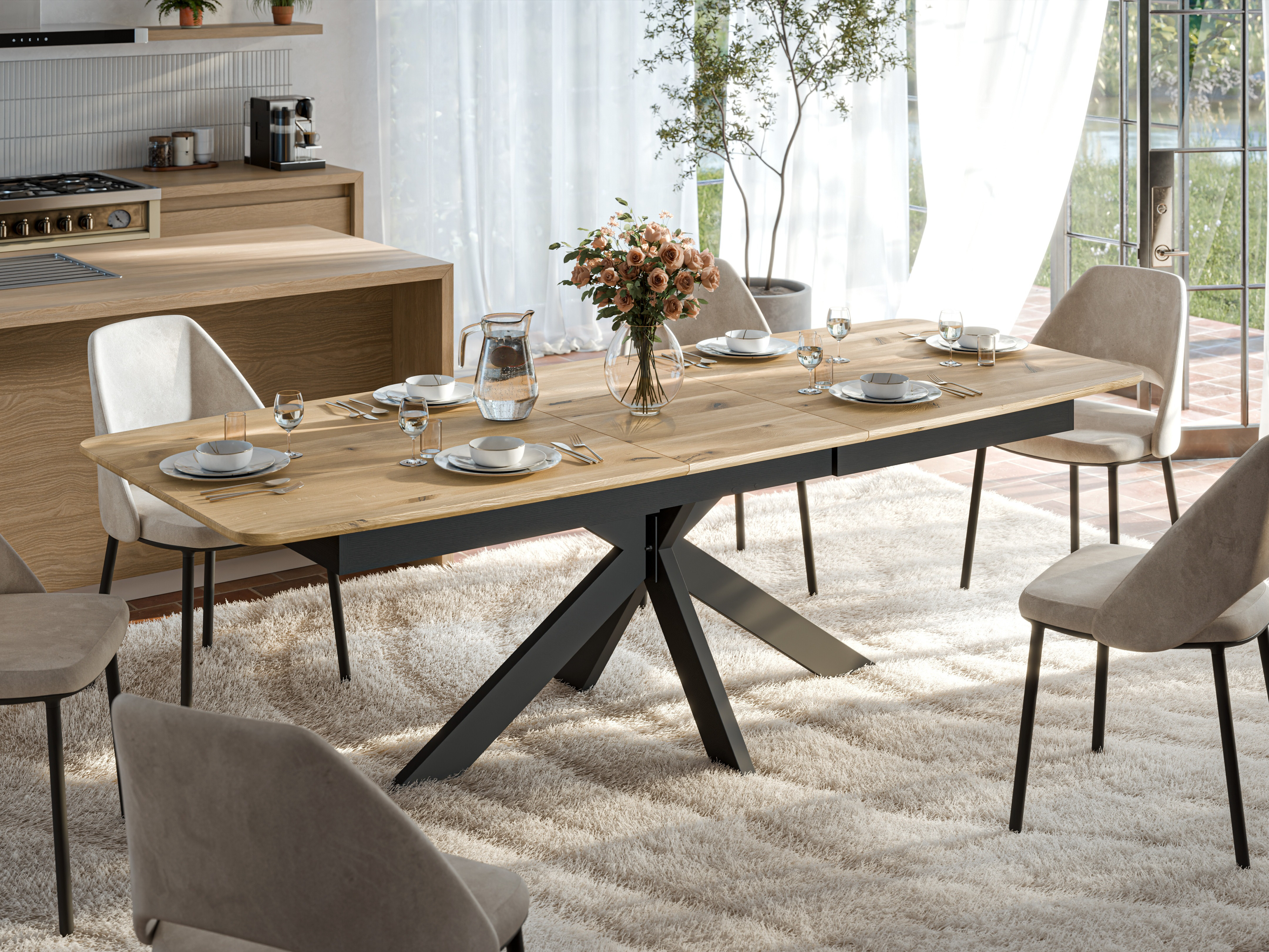 Tavolo Ogden 176 (Rovere chiaro)