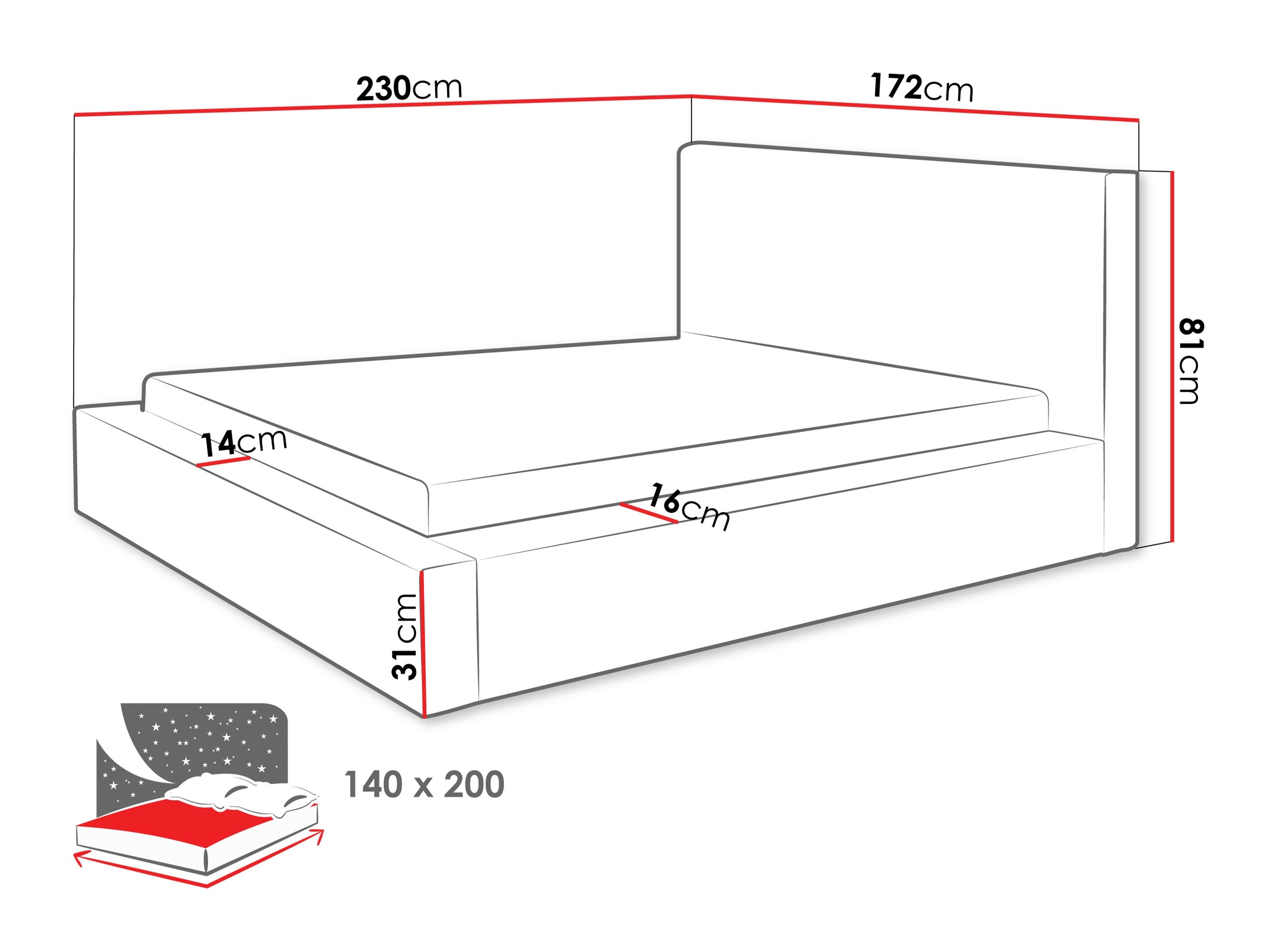 Letto TrendyNest Cervara I (Bella 50)
