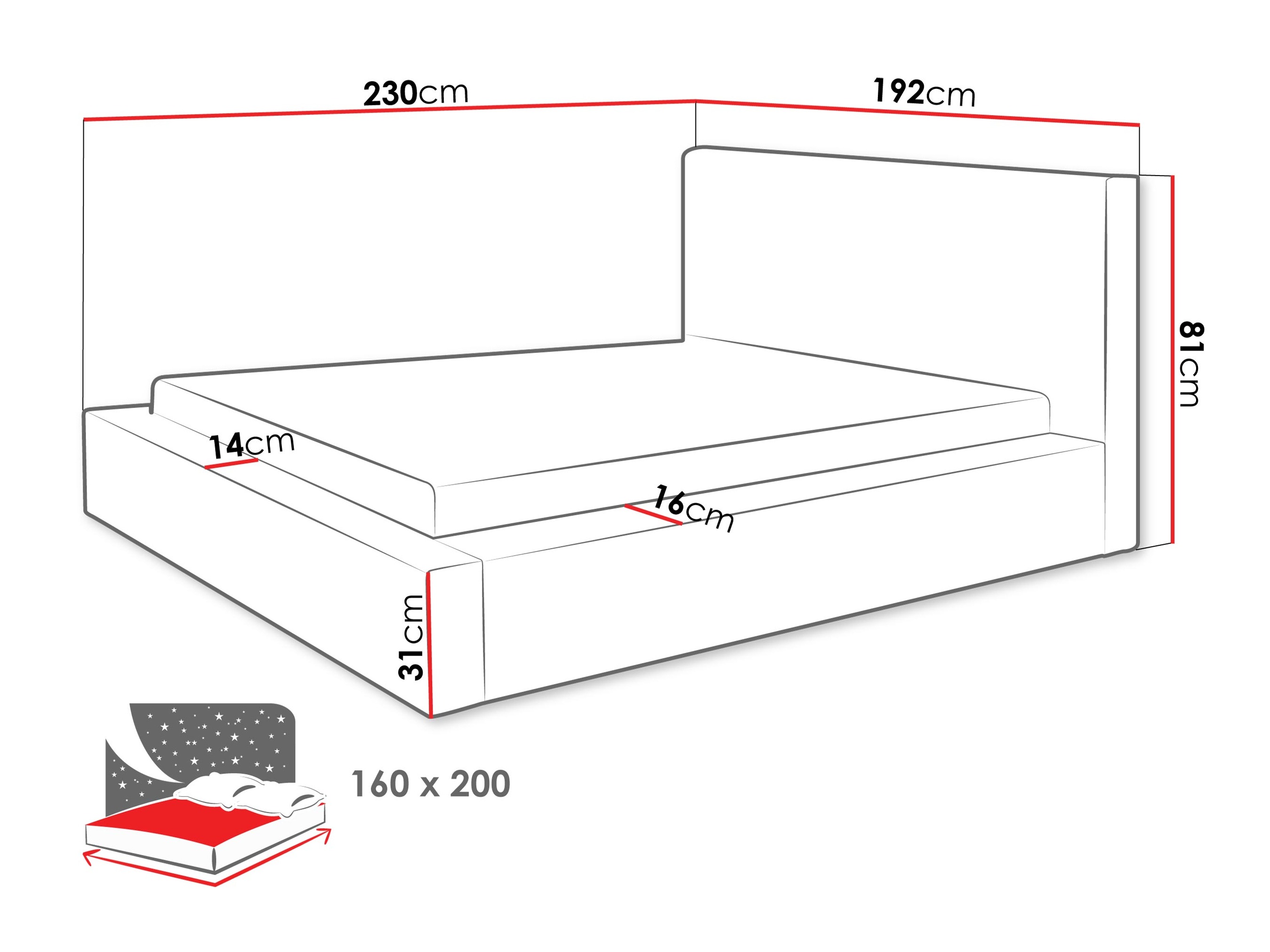 Letto TrendyNest Cervara I (Bella 50)
