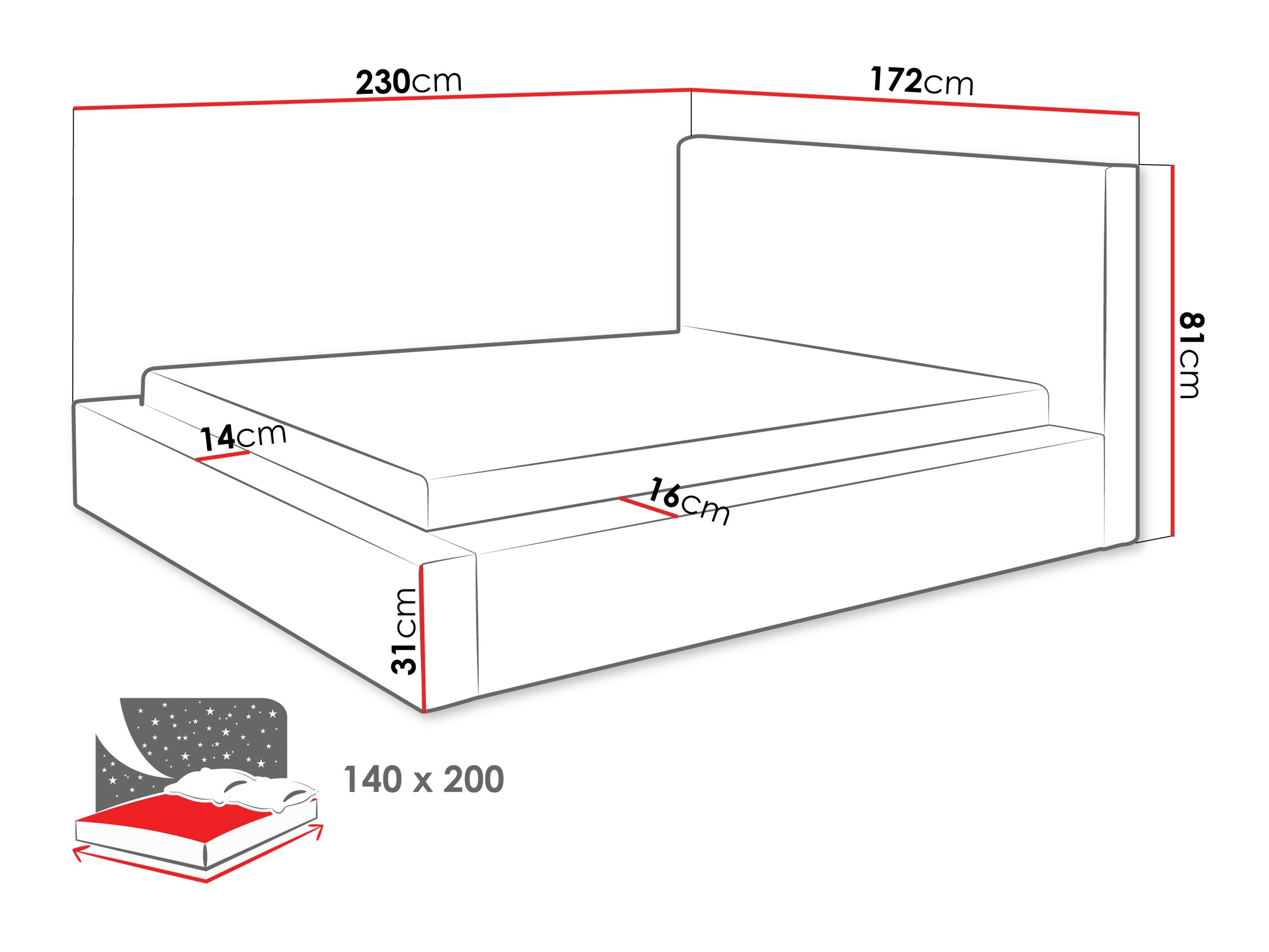 Letto TrendyNest Cervara I (Bella 65)