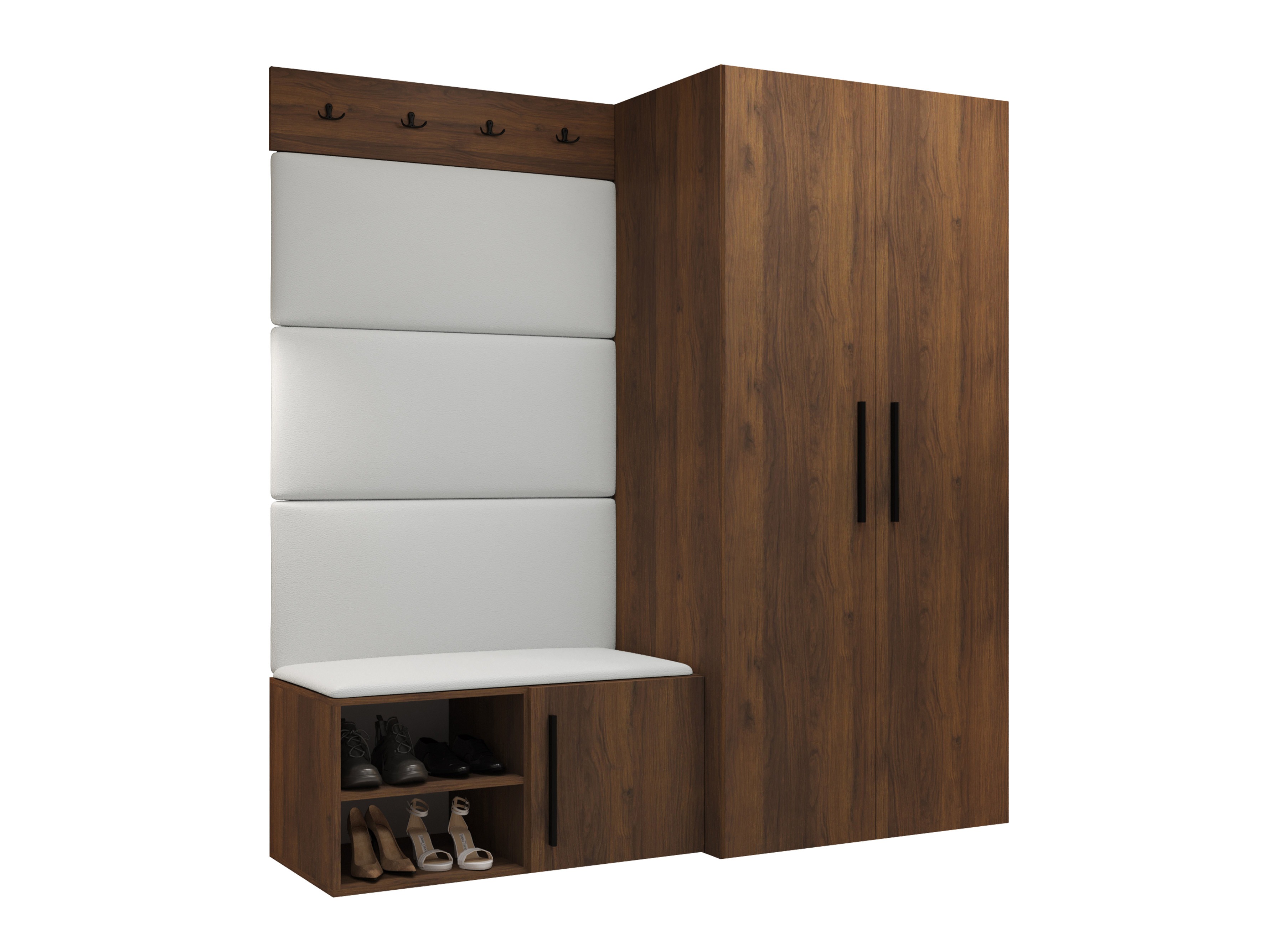 Set arredo da corridoio Nitos I (Noce)