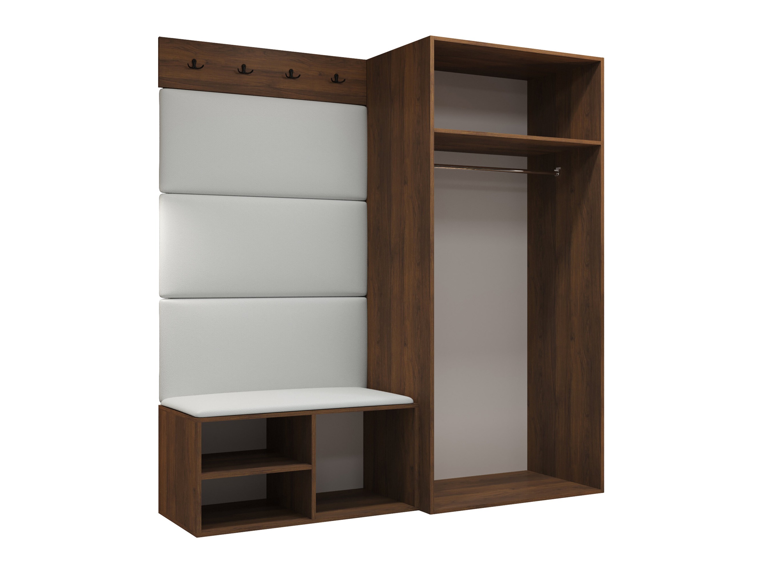 Set arredo da corridoio Nitos I (Noce)