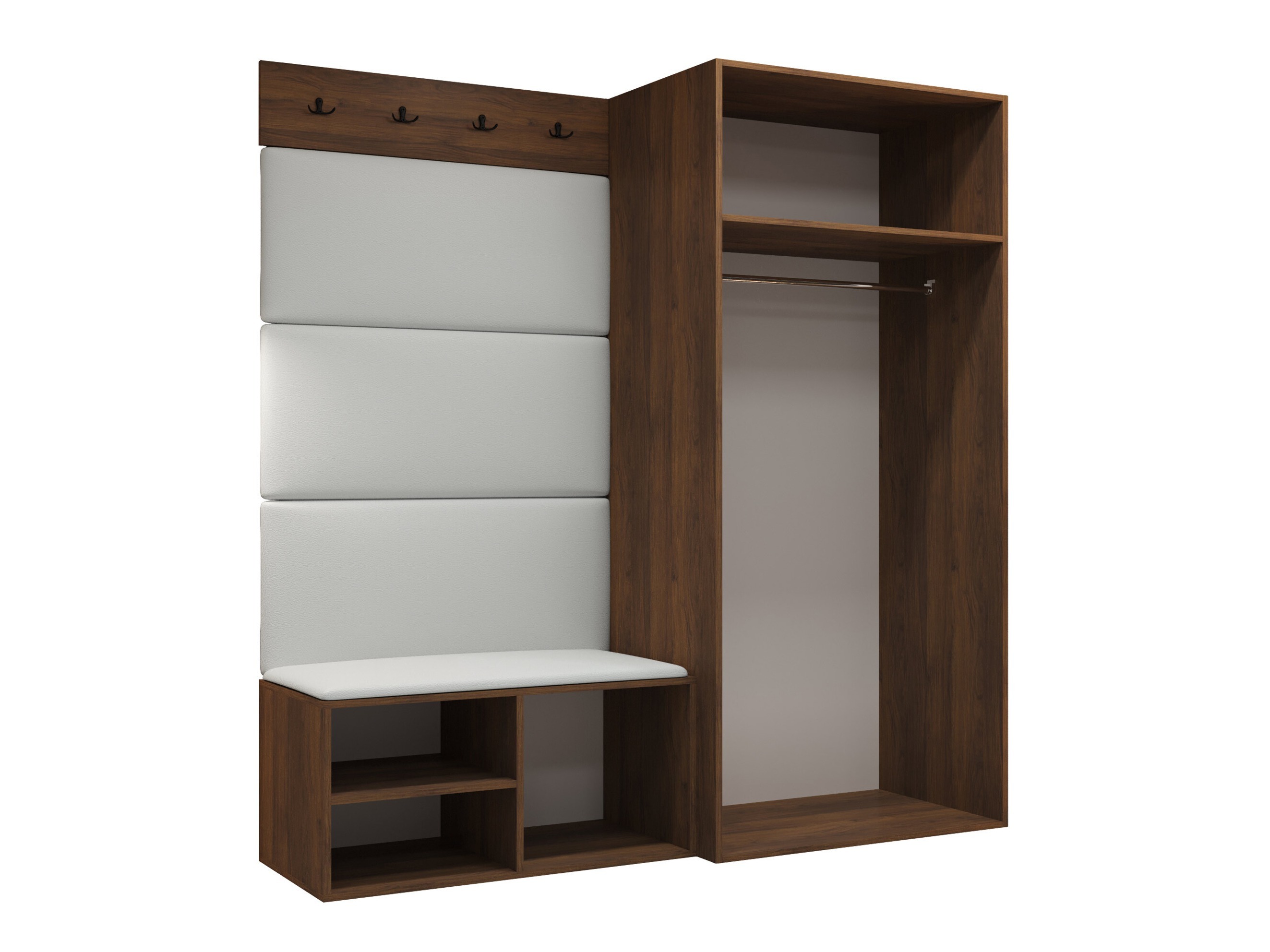 Set arredo da corridoio Nitos I (Noce)