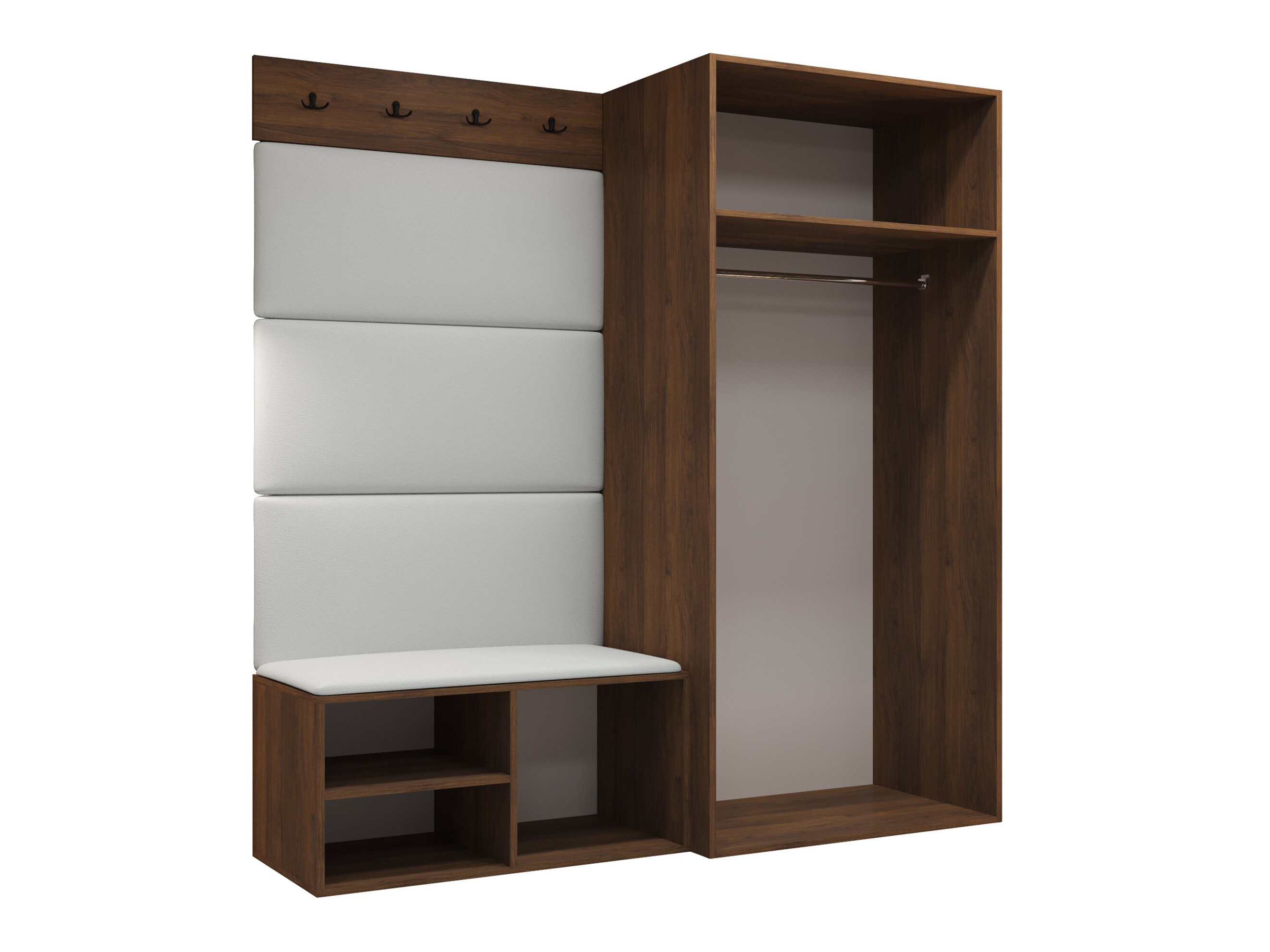 Set arredo da corridoio Nitos I (Noce)