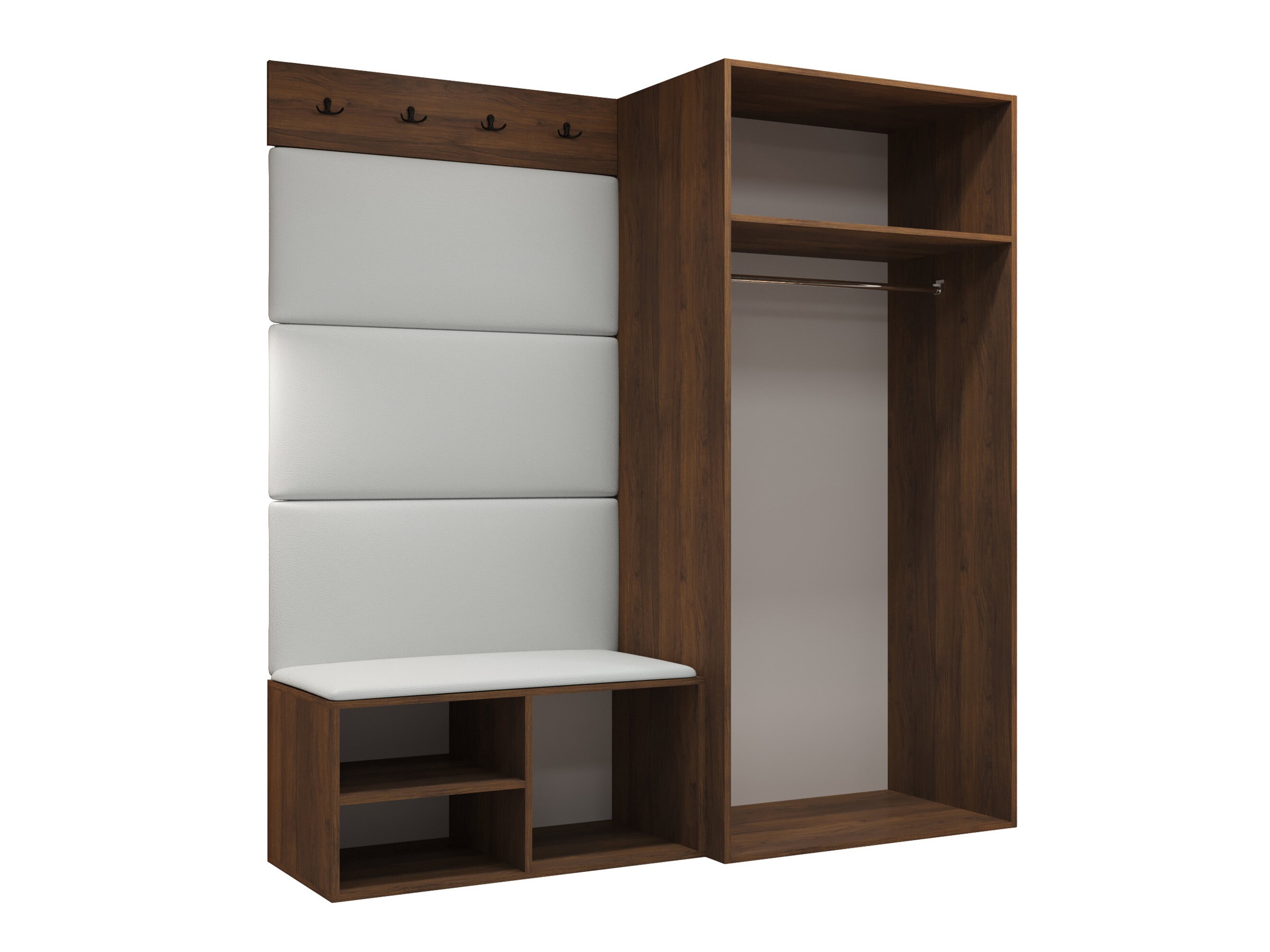 Set arredo da corridoio Nitos I (Noce)