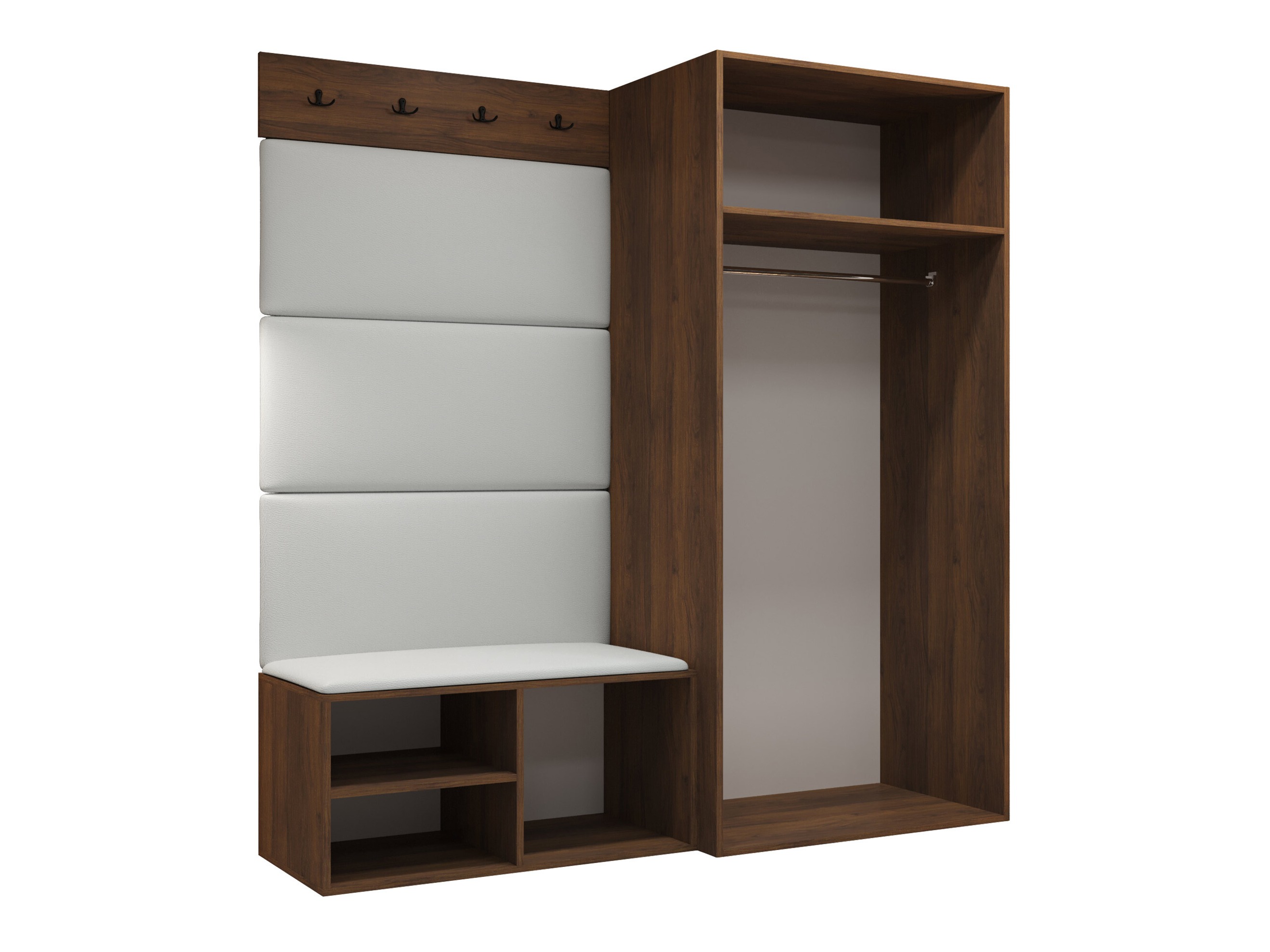 Set arredo da corridoio Nitos I (Noce)