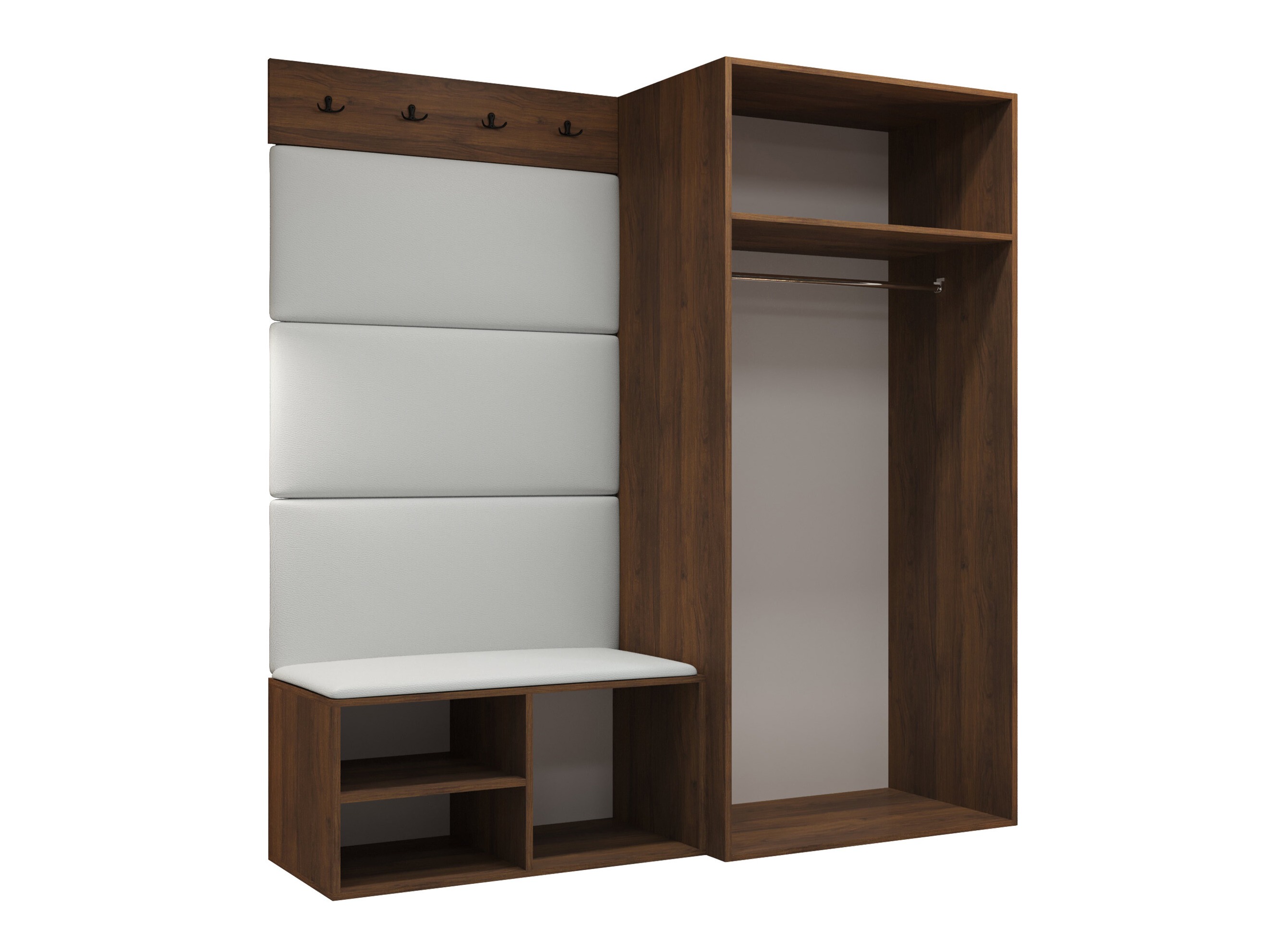 Set arredo da corridoio Nitos I (Noce)