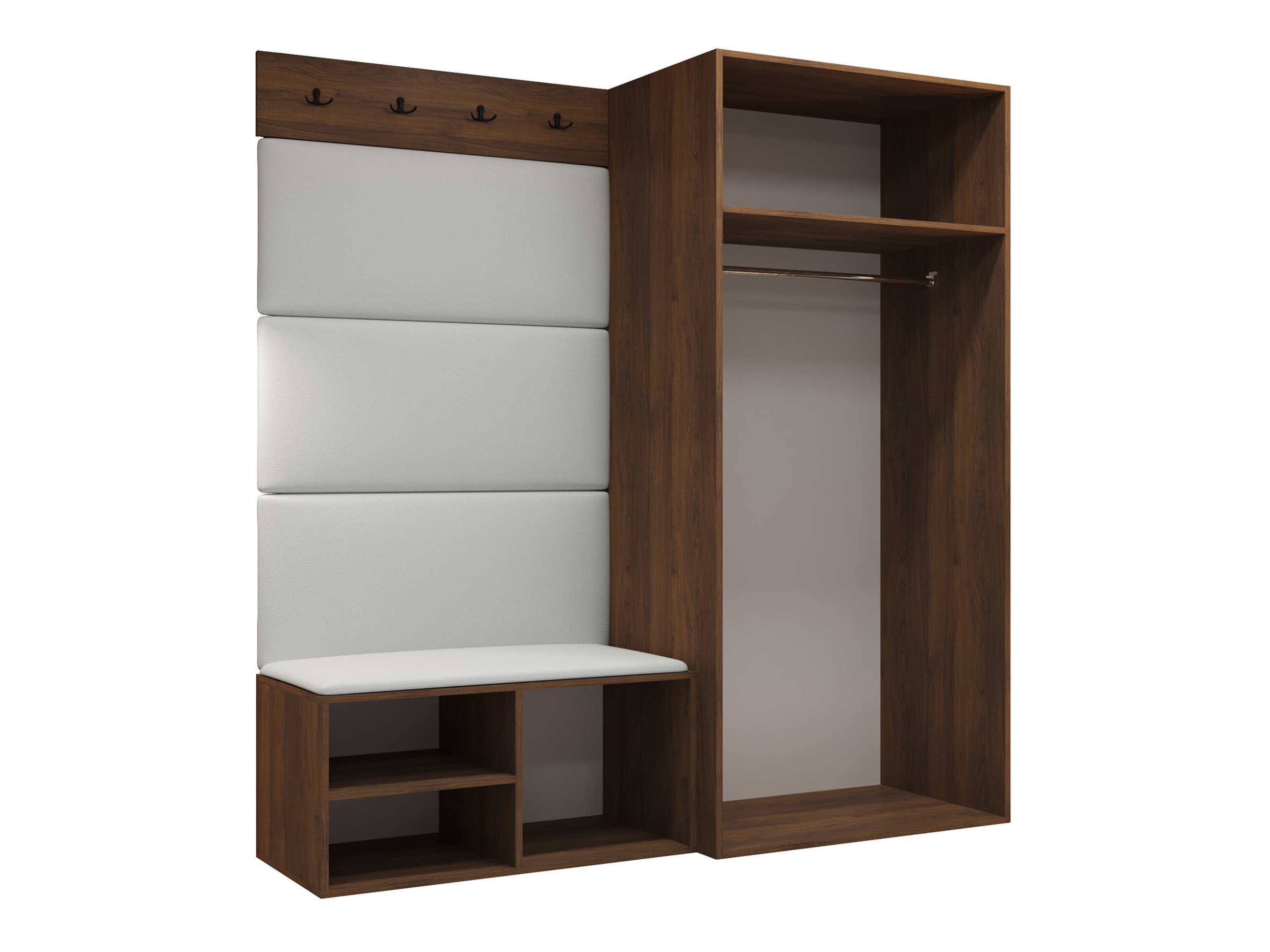 Set arredo da corridoio Nitos I (Noce)