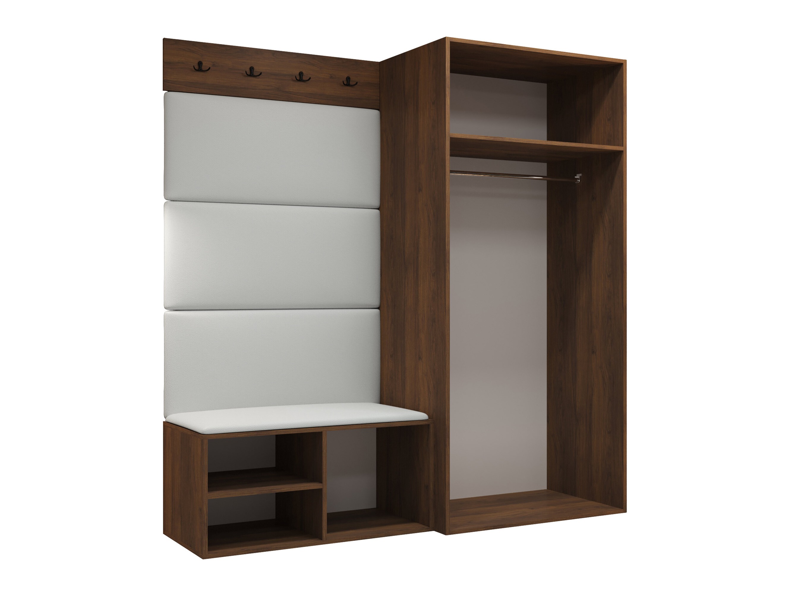 Set arredo da corridoio Nitos I (Noce)