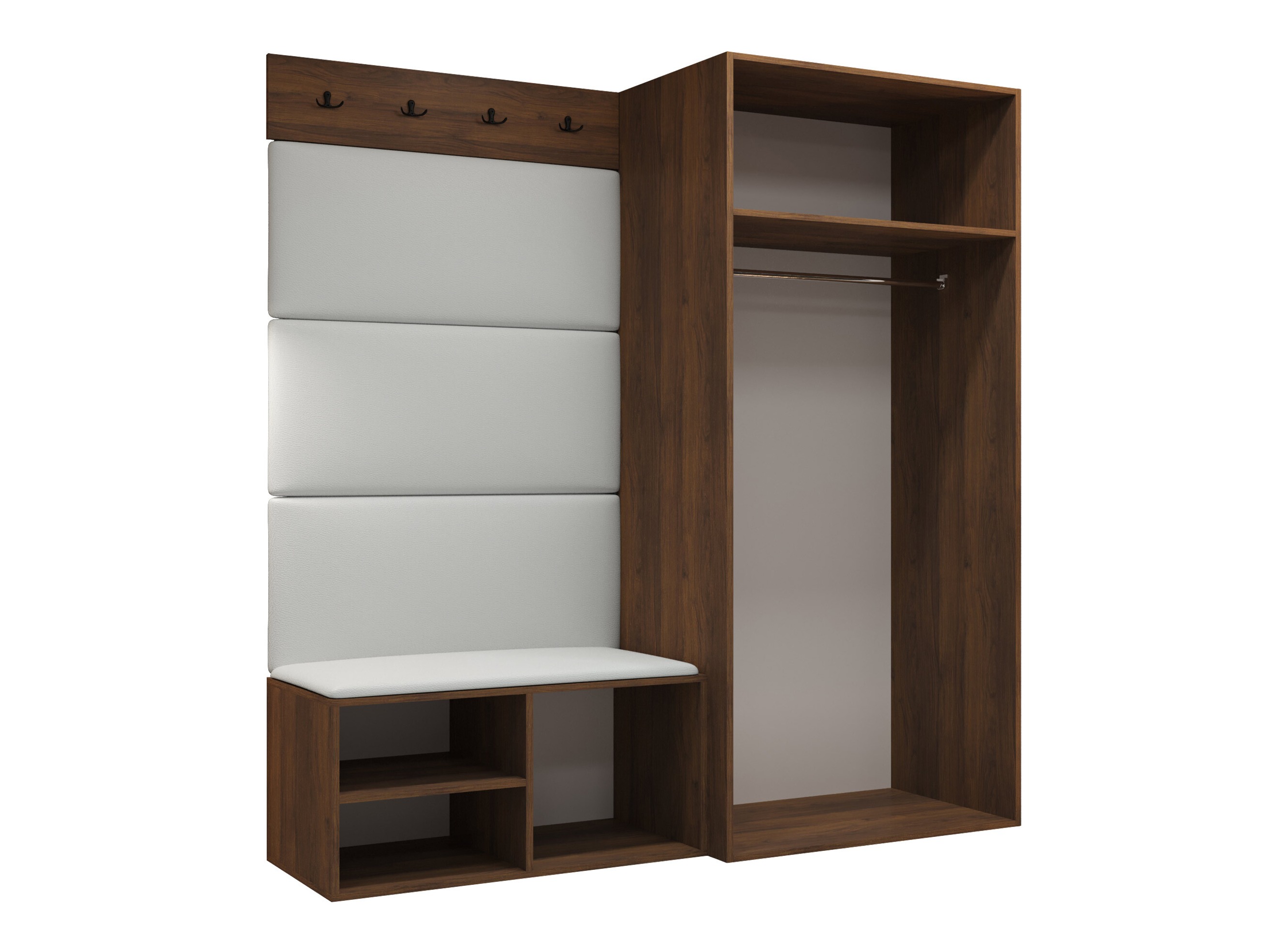 Set arredo da corridoio Nitos I (Noce)