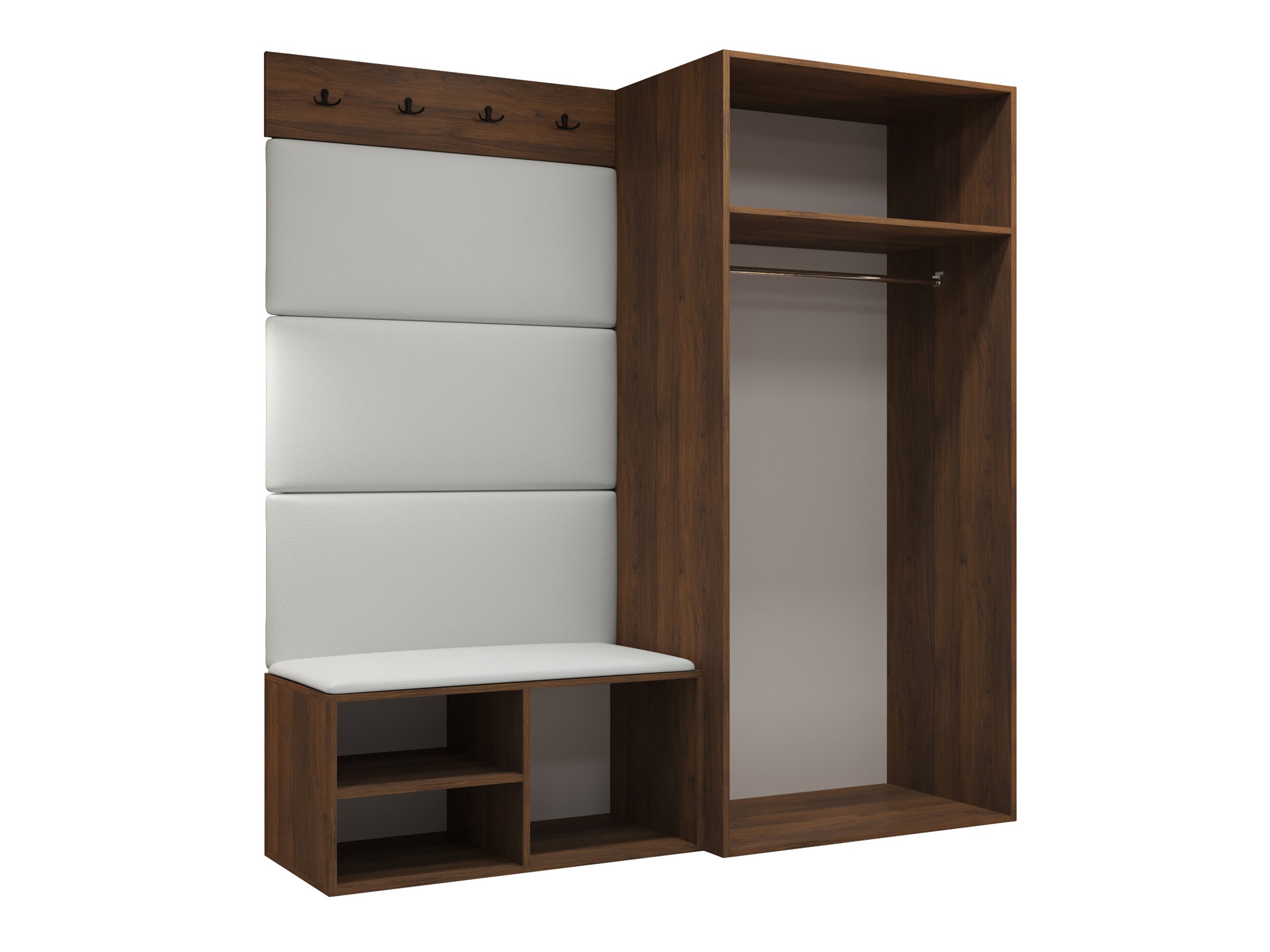 Set arredo da corridoio Nitos I (Noce)
