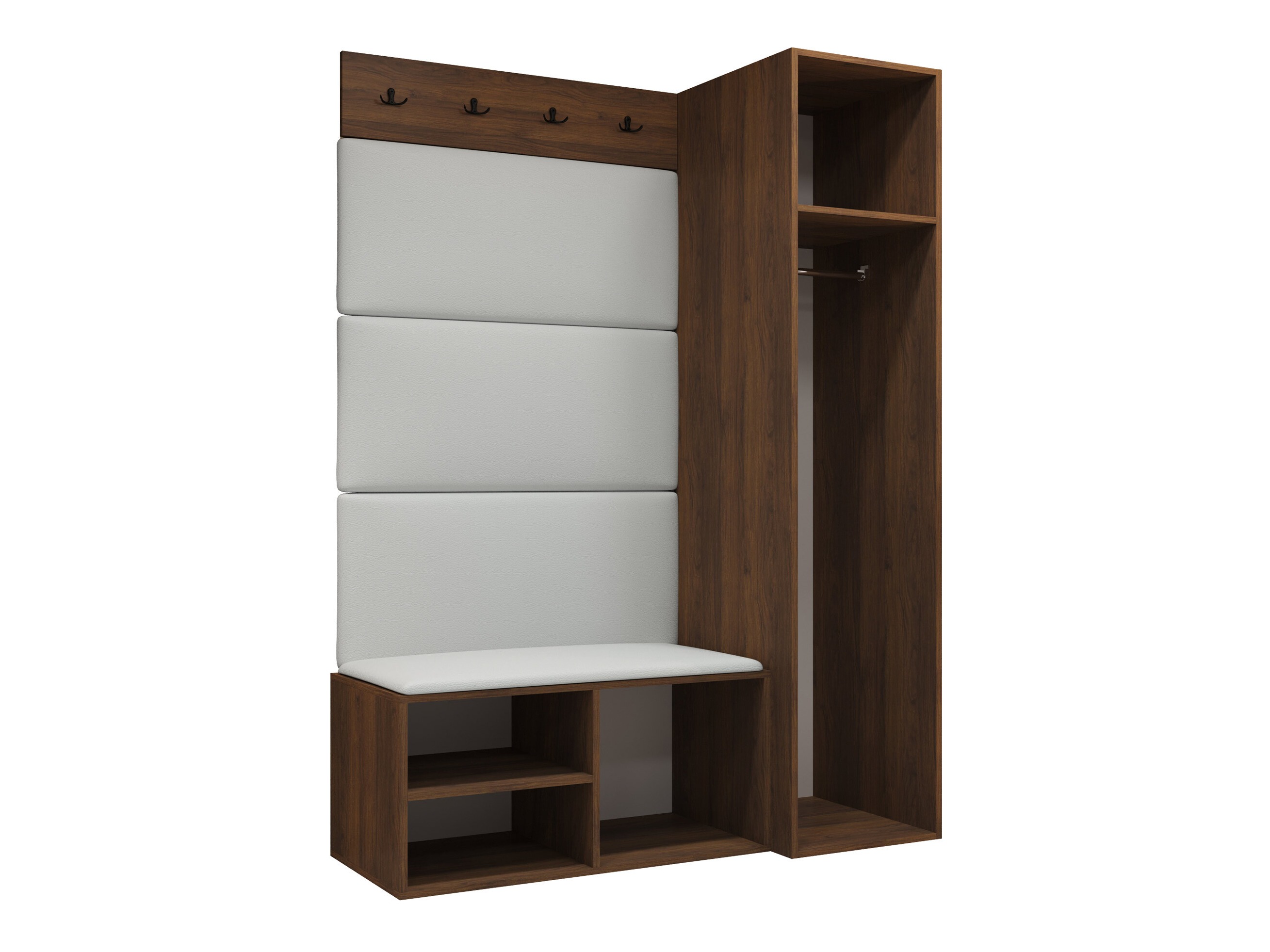 Set arredo da corridoio Nitos II (Noce)