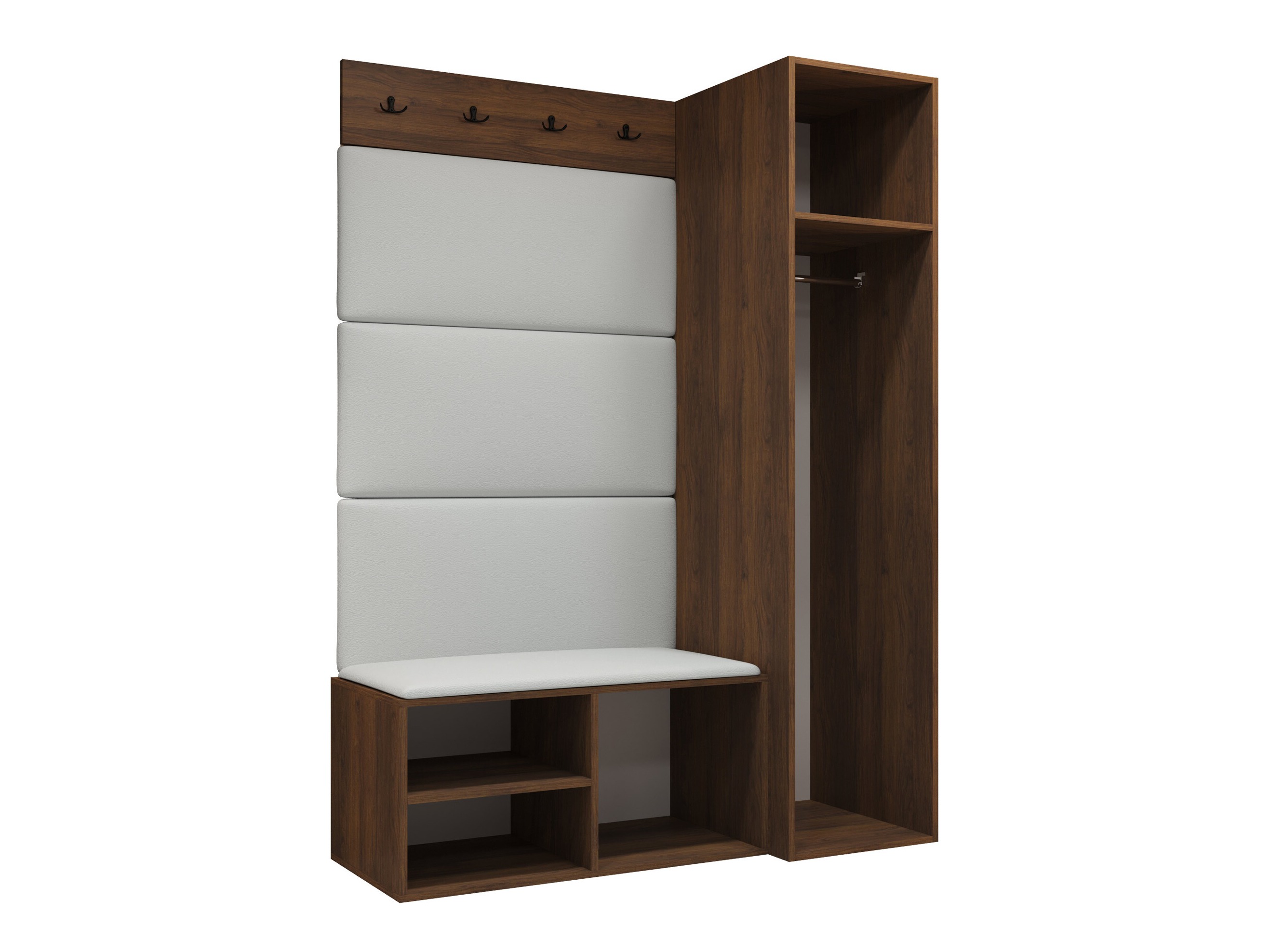 Set arredo da corridoio Nitos II (Noce)