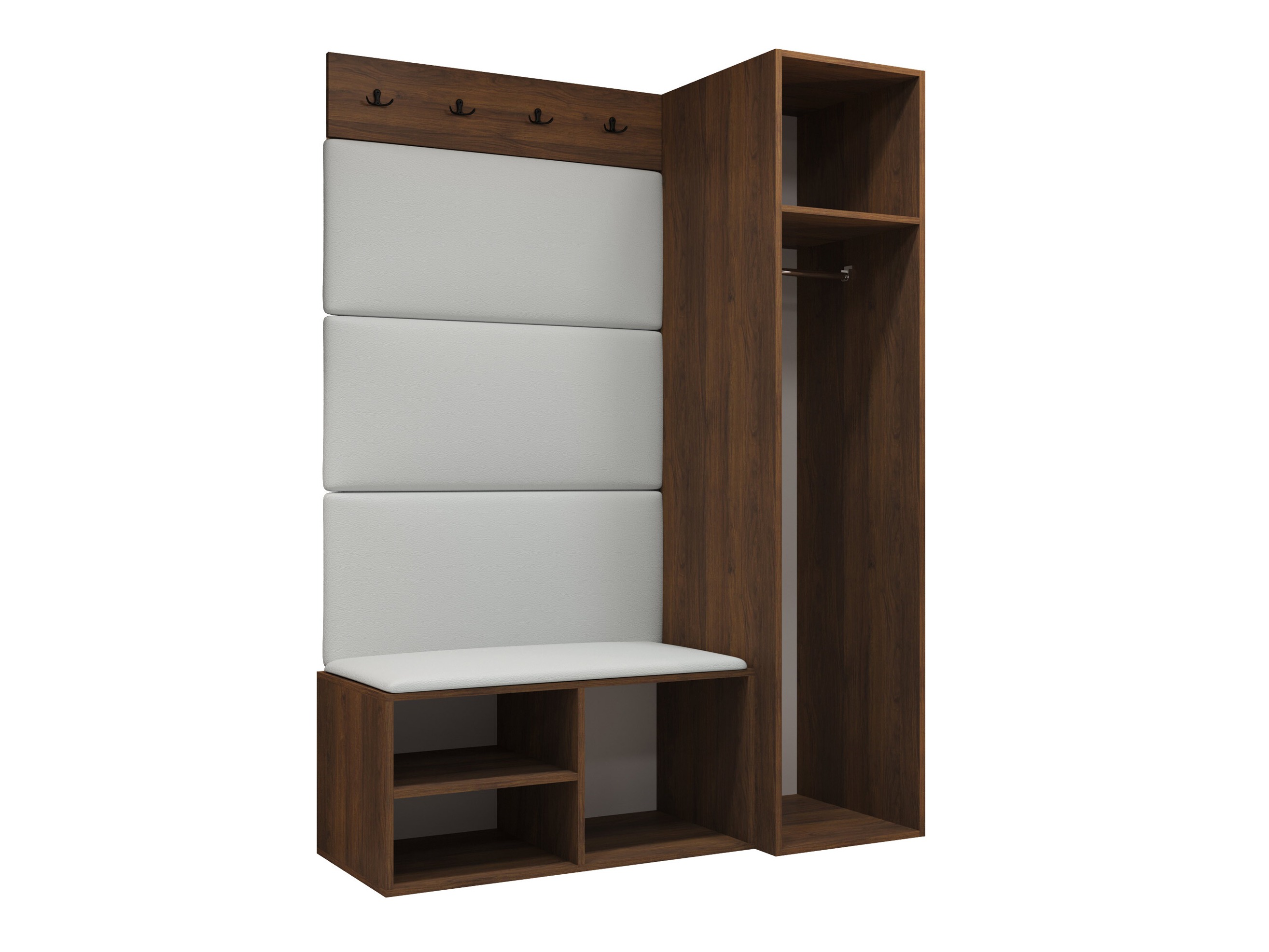 Set arredo da corridoio Nitos II (Noce)