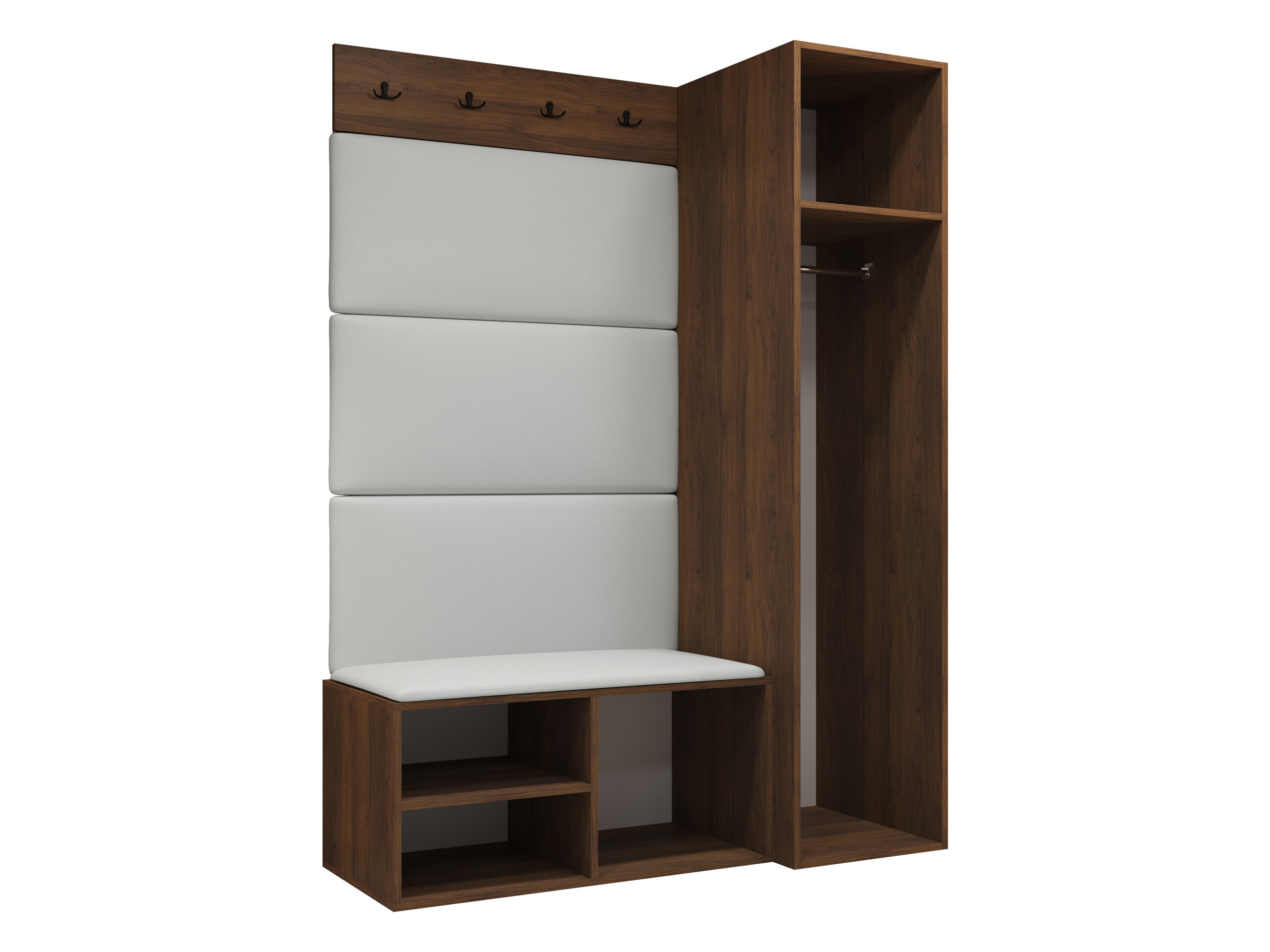 Set arredo da corridoio Nitos II (Noce)