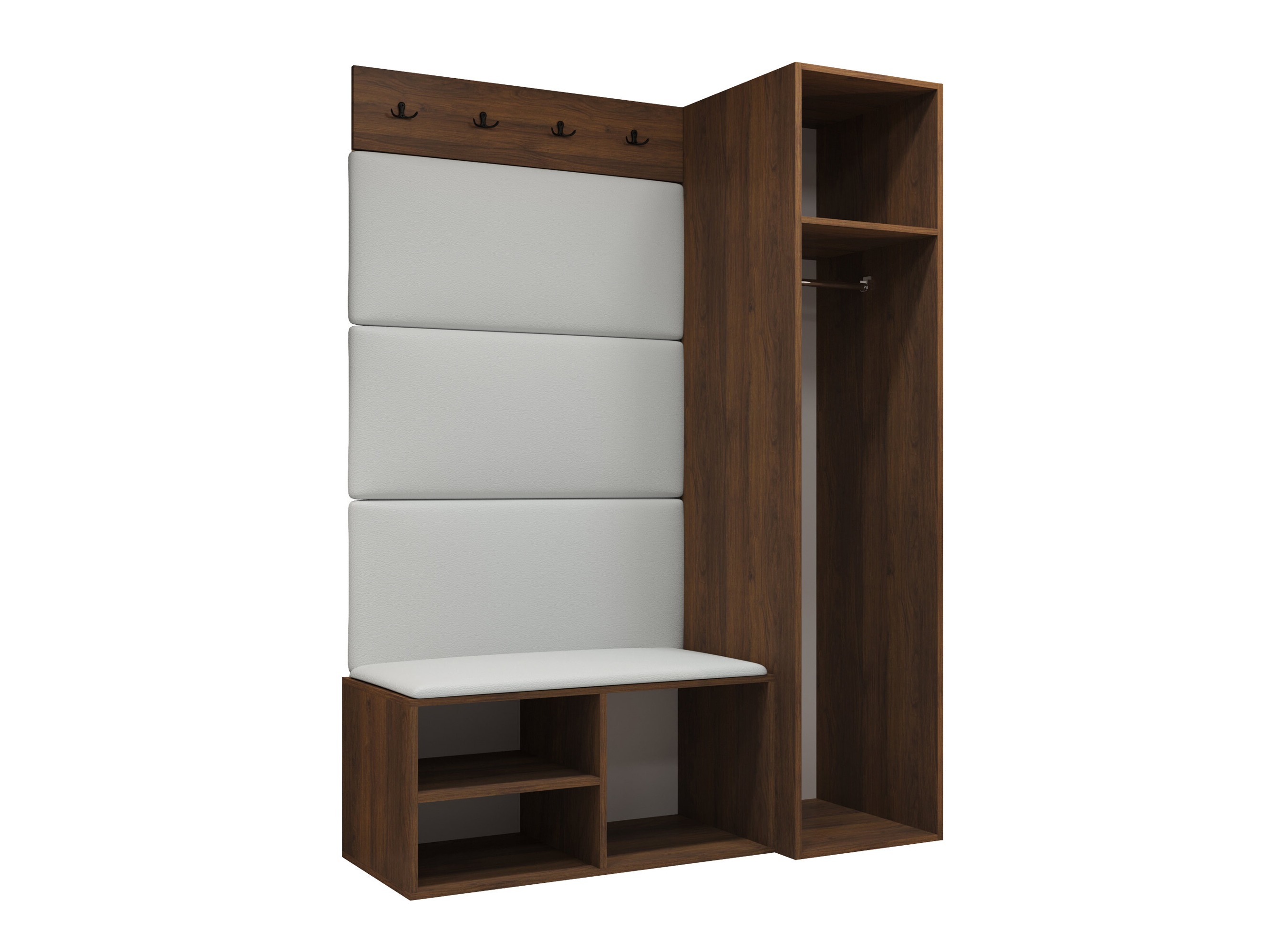 Set arredo da corridoio Nitos II (Noce)