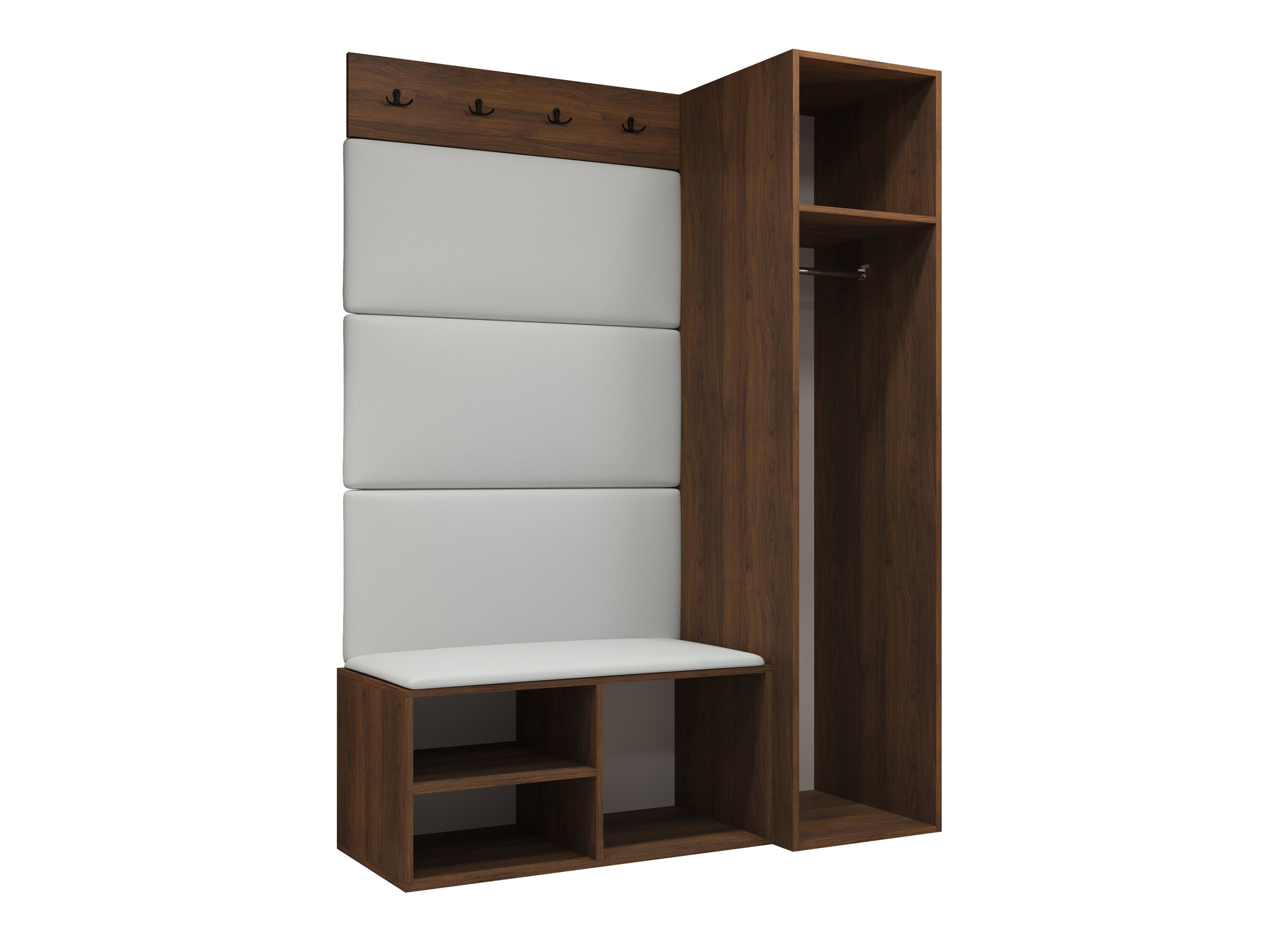Set arredo da corridoio Nitos II (Noce)