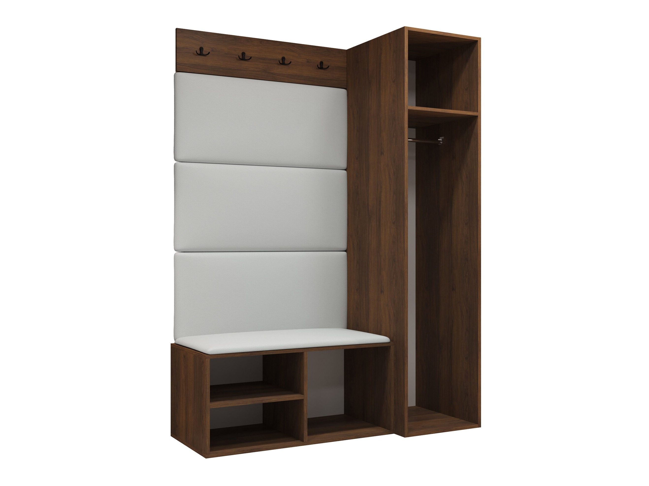 Set arredo da corridoio Nitos II (Noce)
